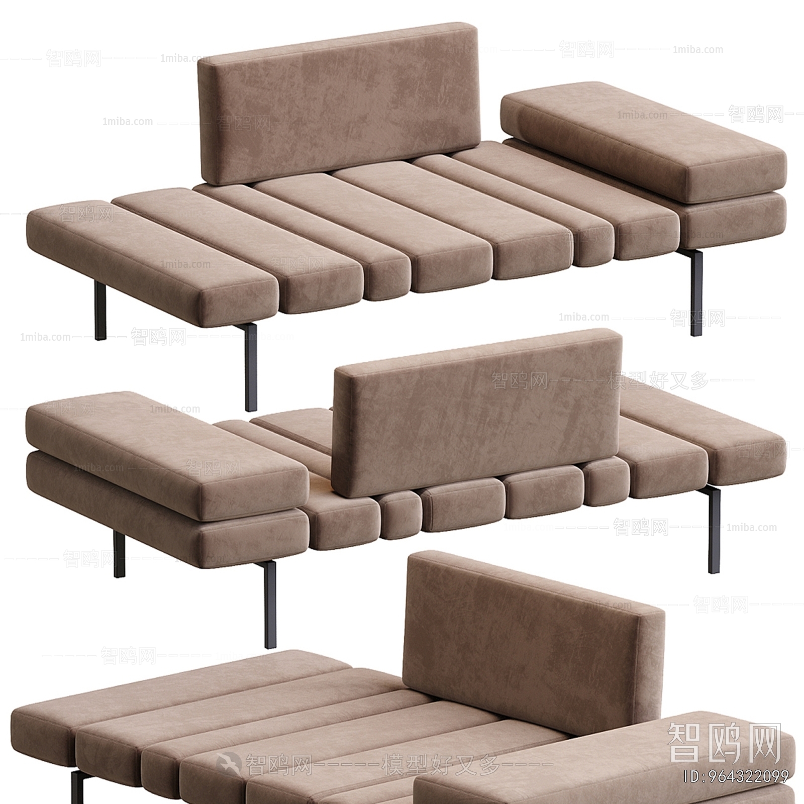 Modern Multi Person Sofa