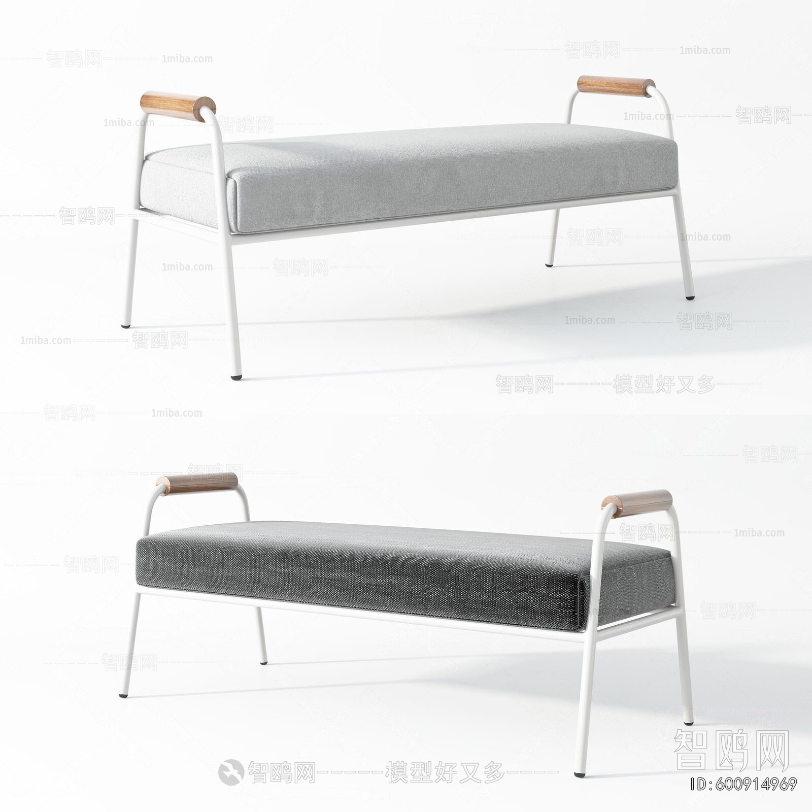 MERIDIANI现代床尾凳组合