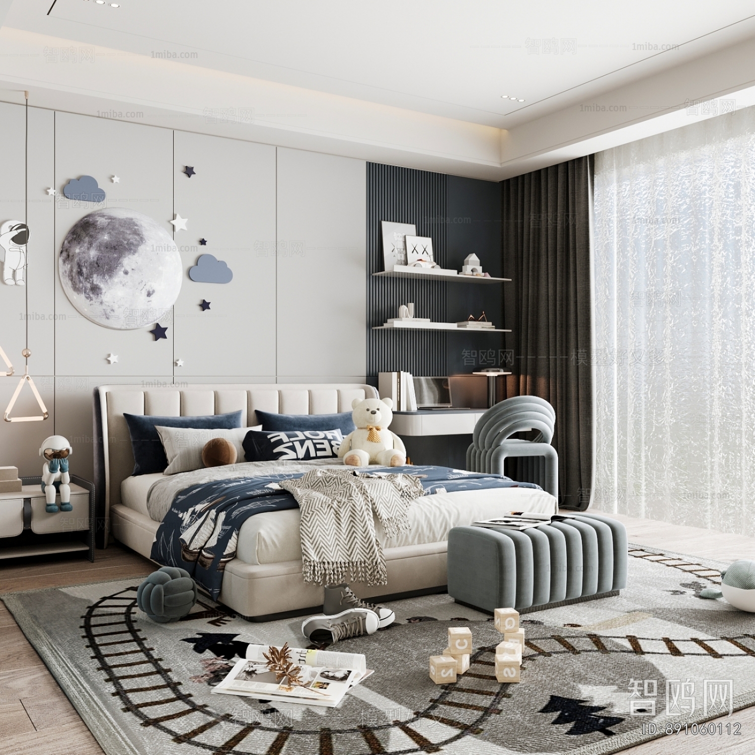 Modern Boy's Room And Son's Room