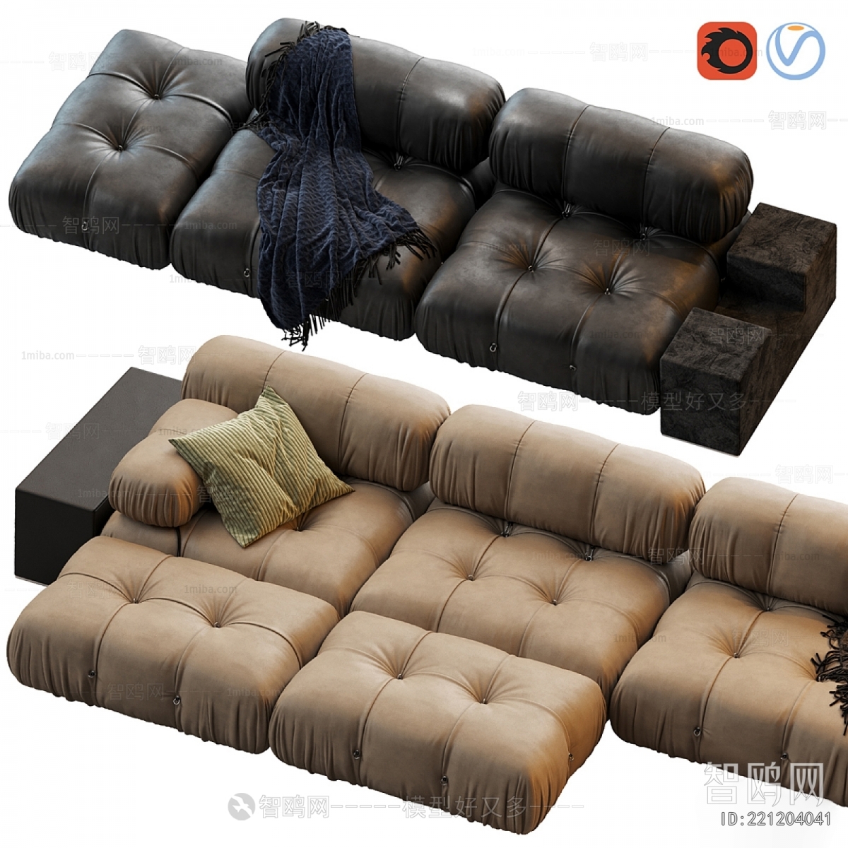 Modern Multi Person Sofa