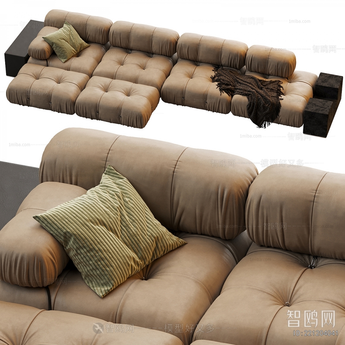 Modern Multi Person Sofa