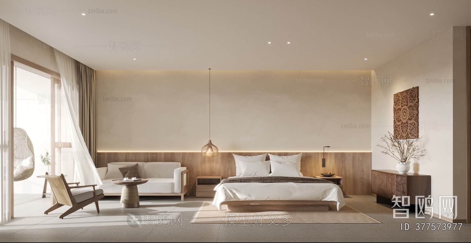 Wabi-sabi Style A Living Room