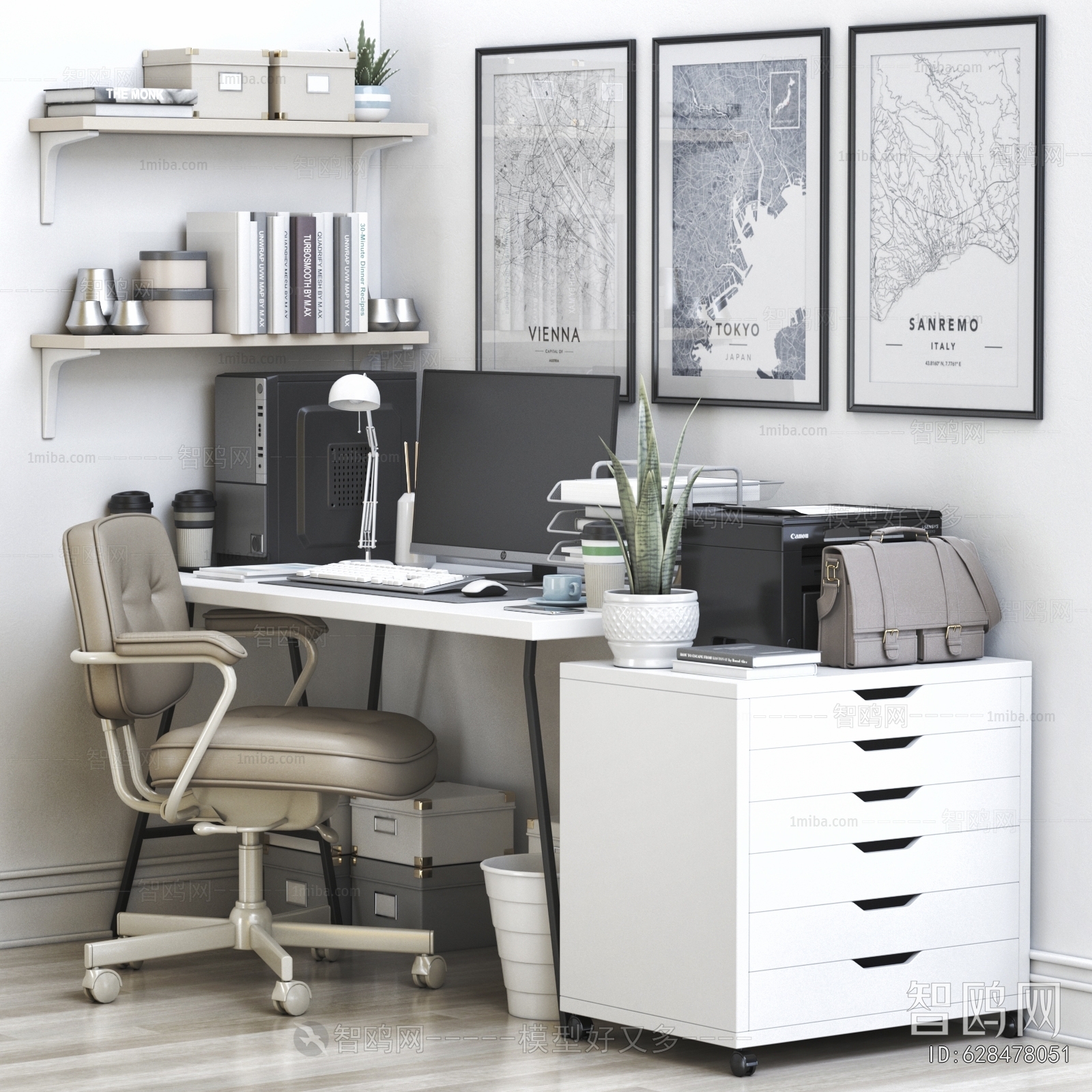 Modern Computer Desk And Chair