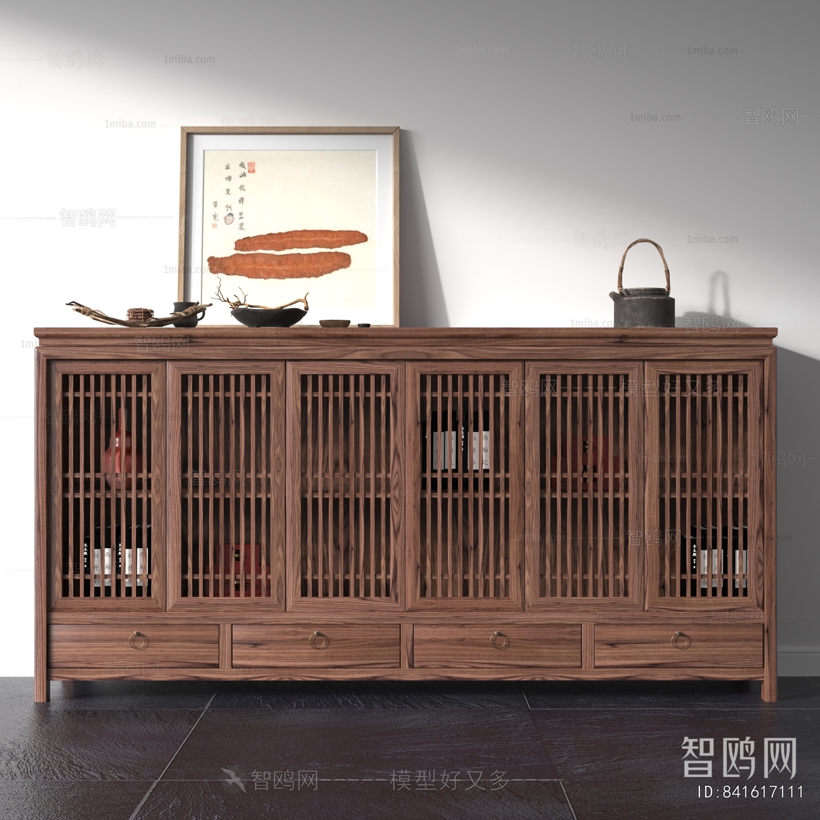 New Chinese Style Side Cabinet