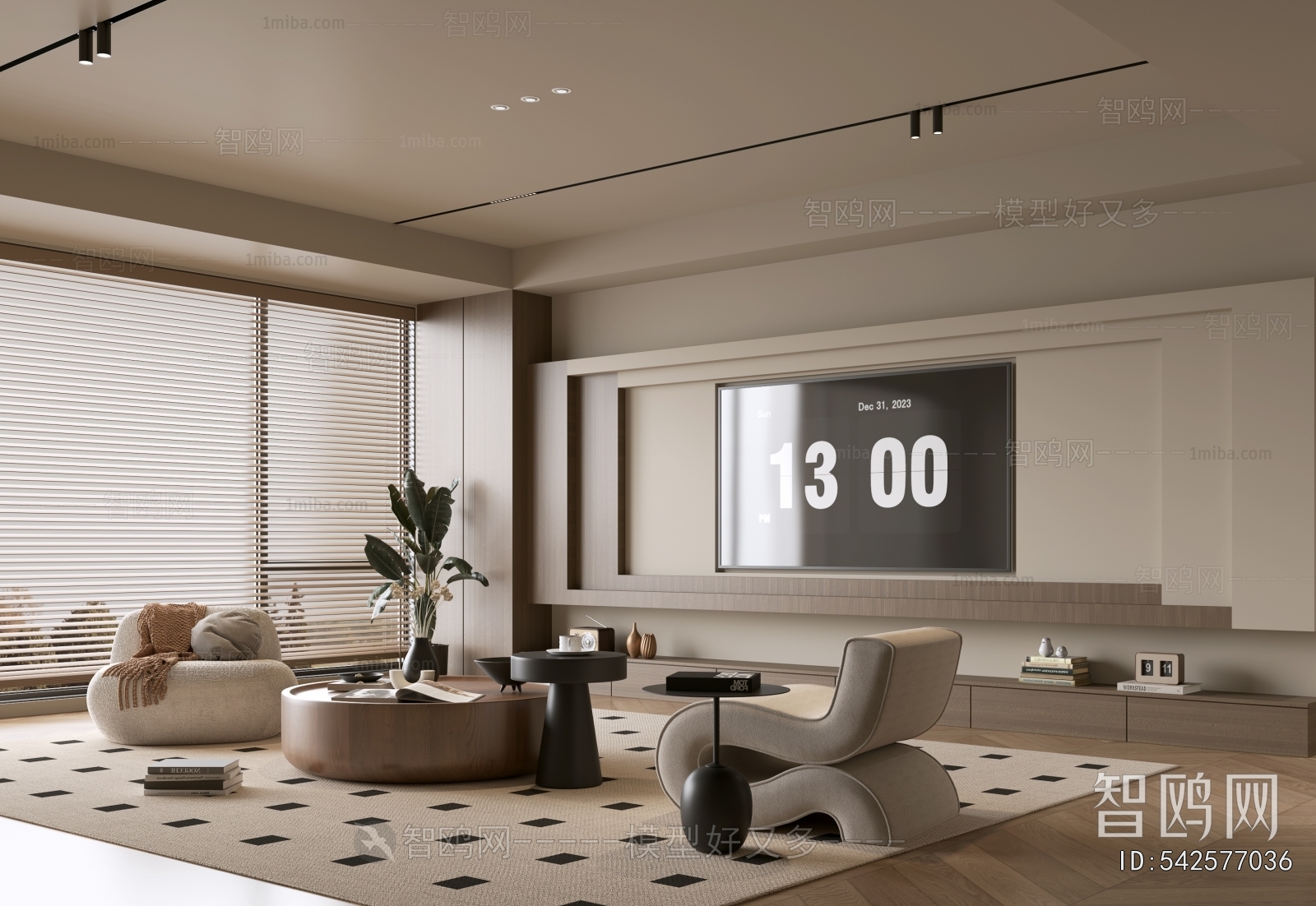 Wabi-sabi Style A Living Room