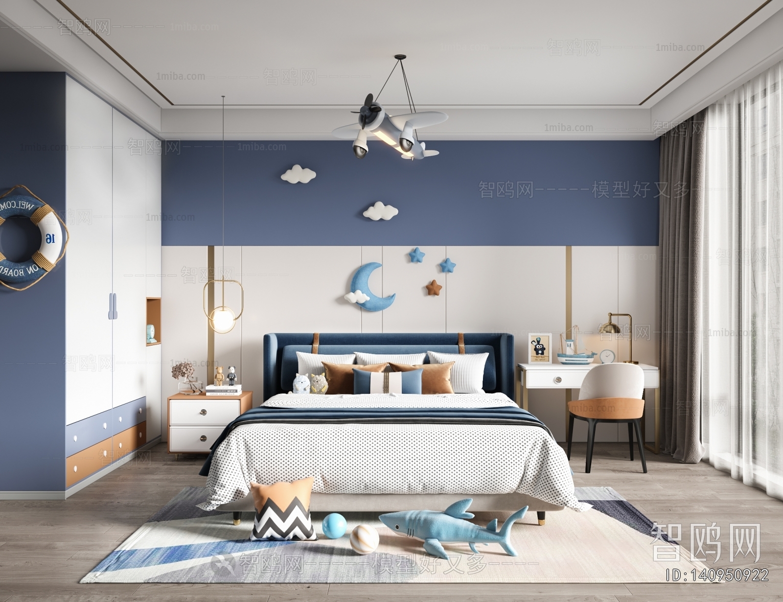 Modern Boy's Room And Son's Room