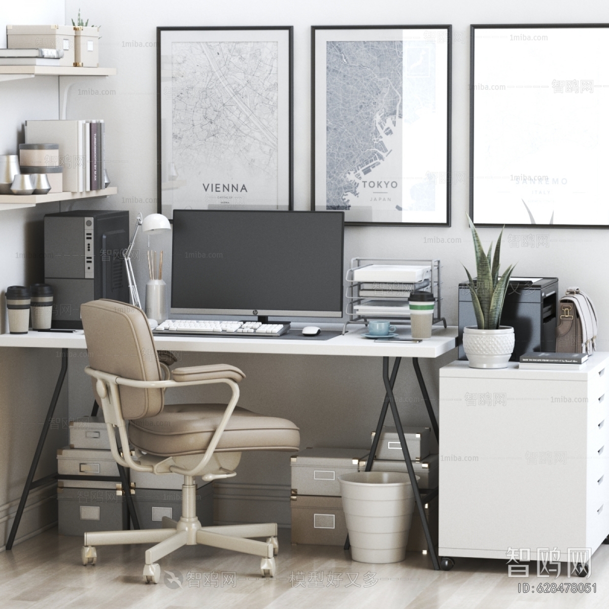 Modern Computer Desk And Chair