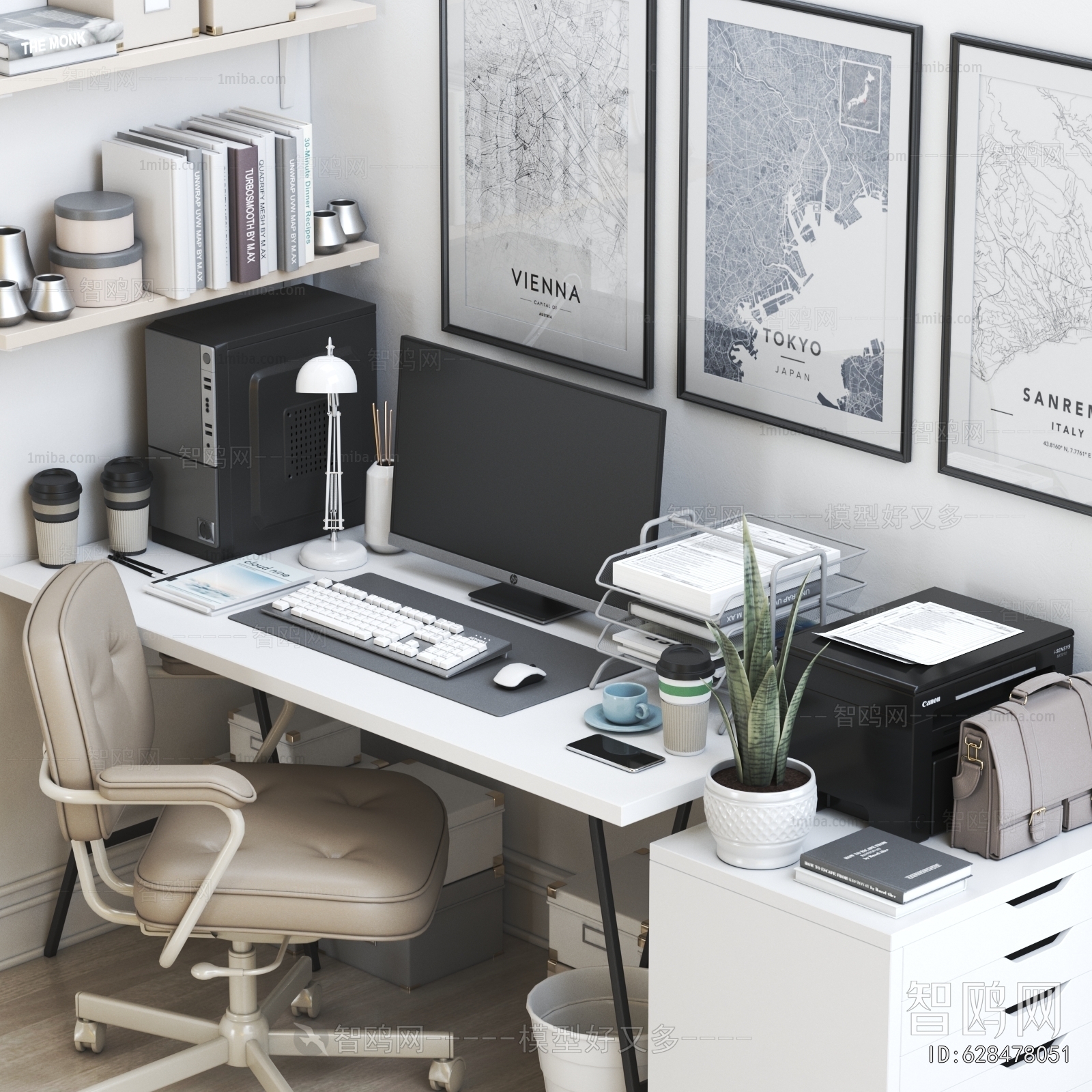 Modern Computer Desk And Chair