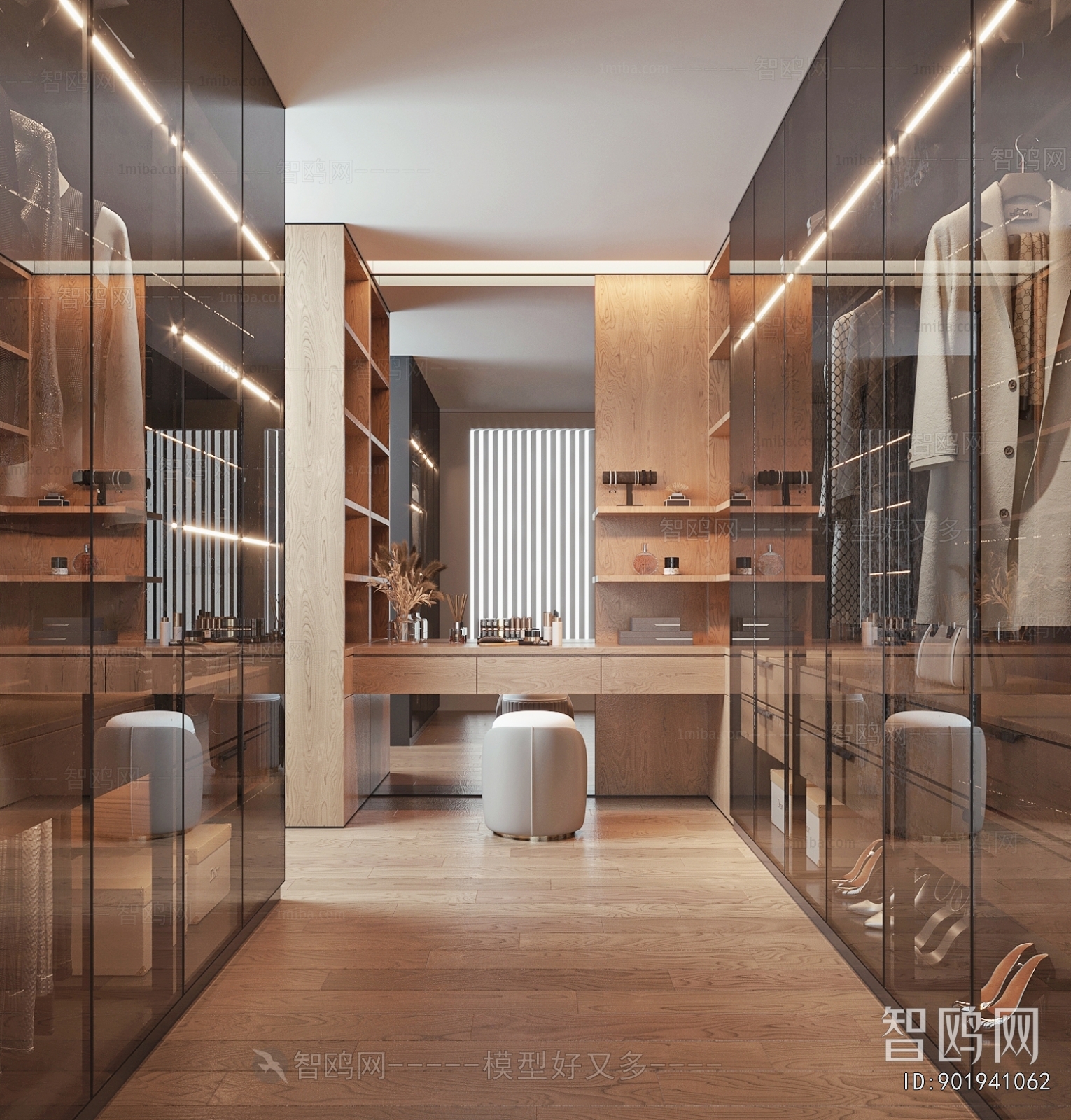 Modern Clothes Storage Area