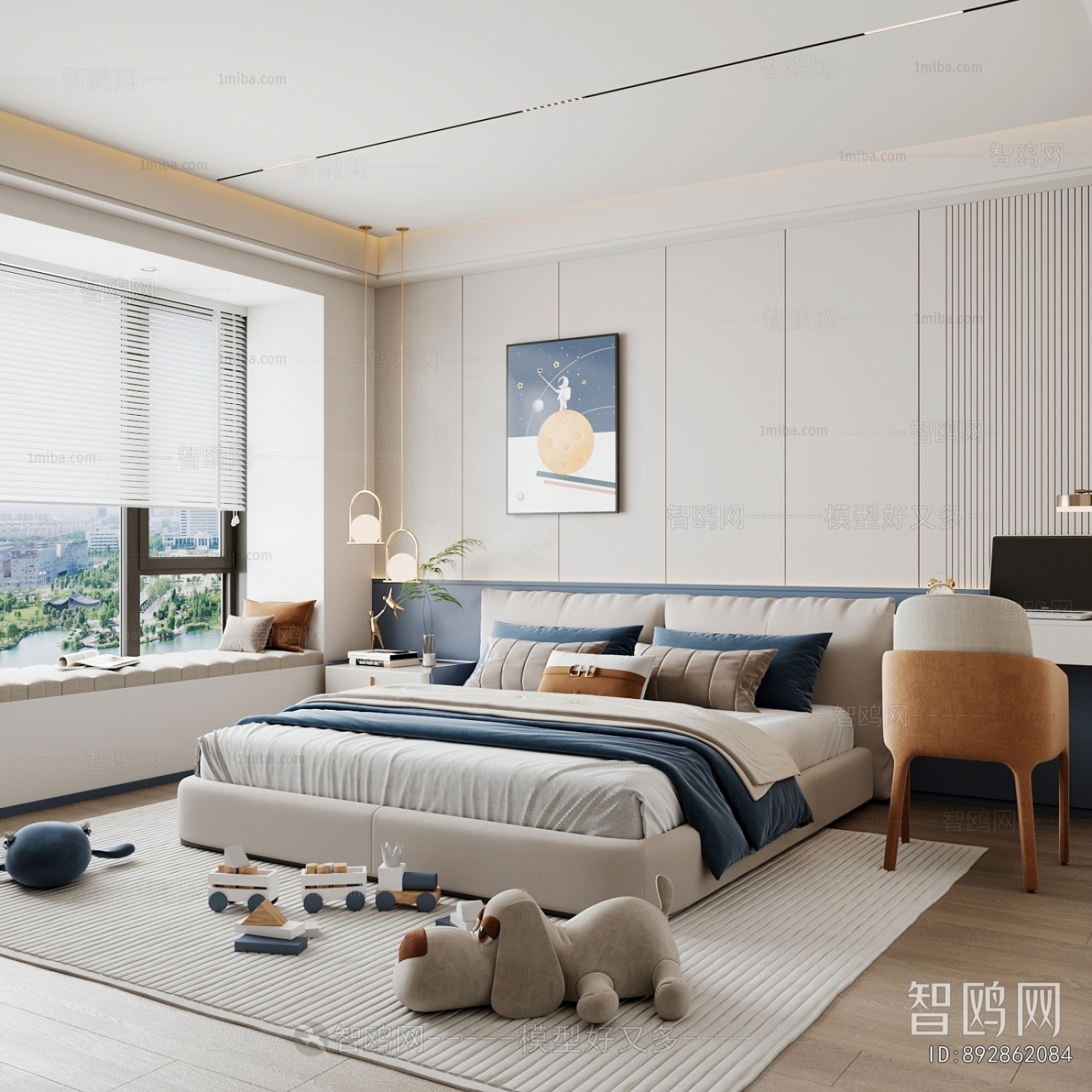 Modern Boy's Room And Son's Room