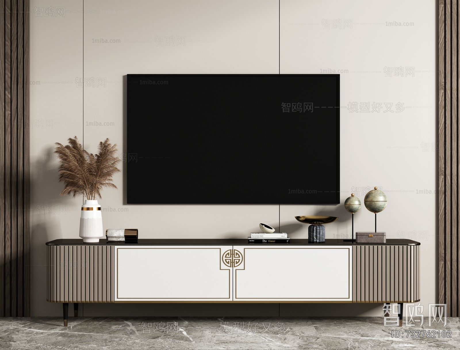 New Chinese Style TV Cabinet