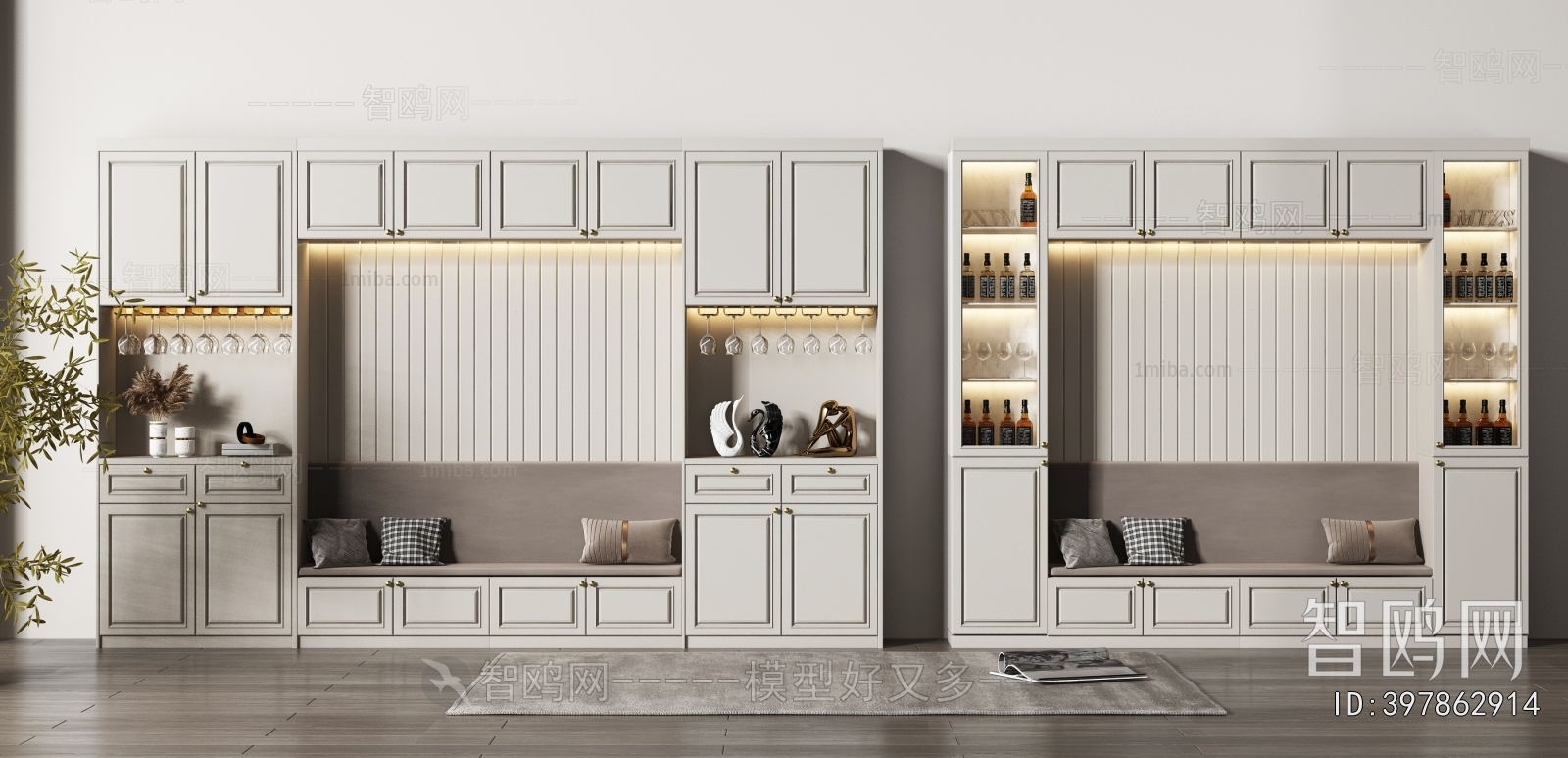 European Style Wine Cabinet