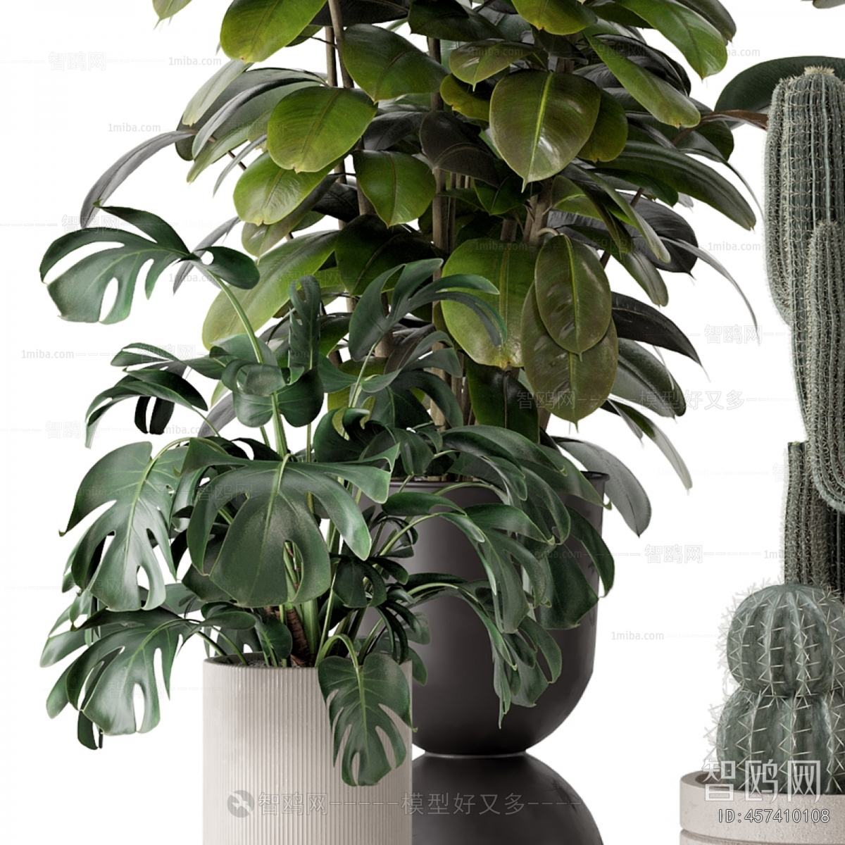 Modern Ground Green Plant Potted Plants