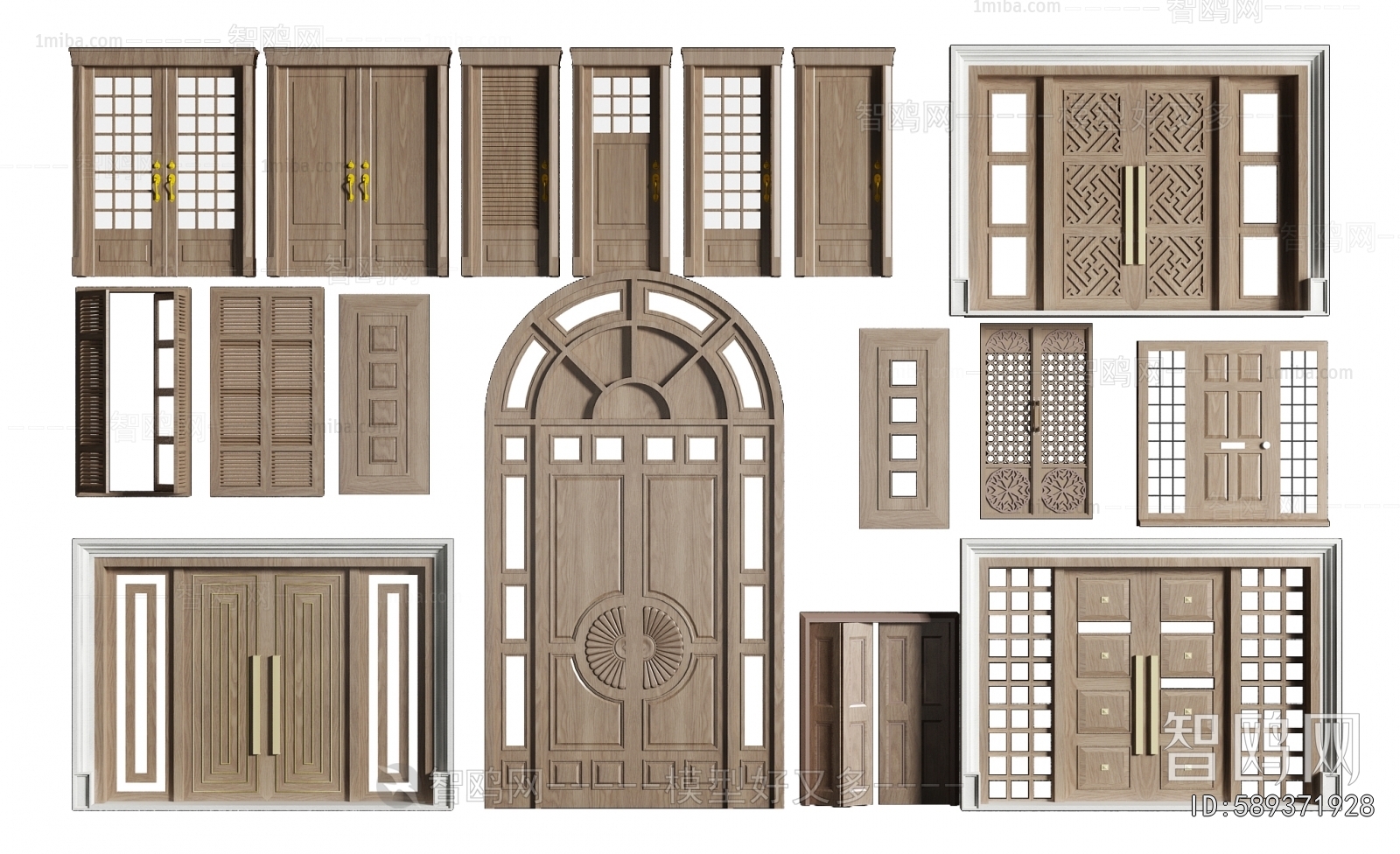 American Style Solid Wood Door