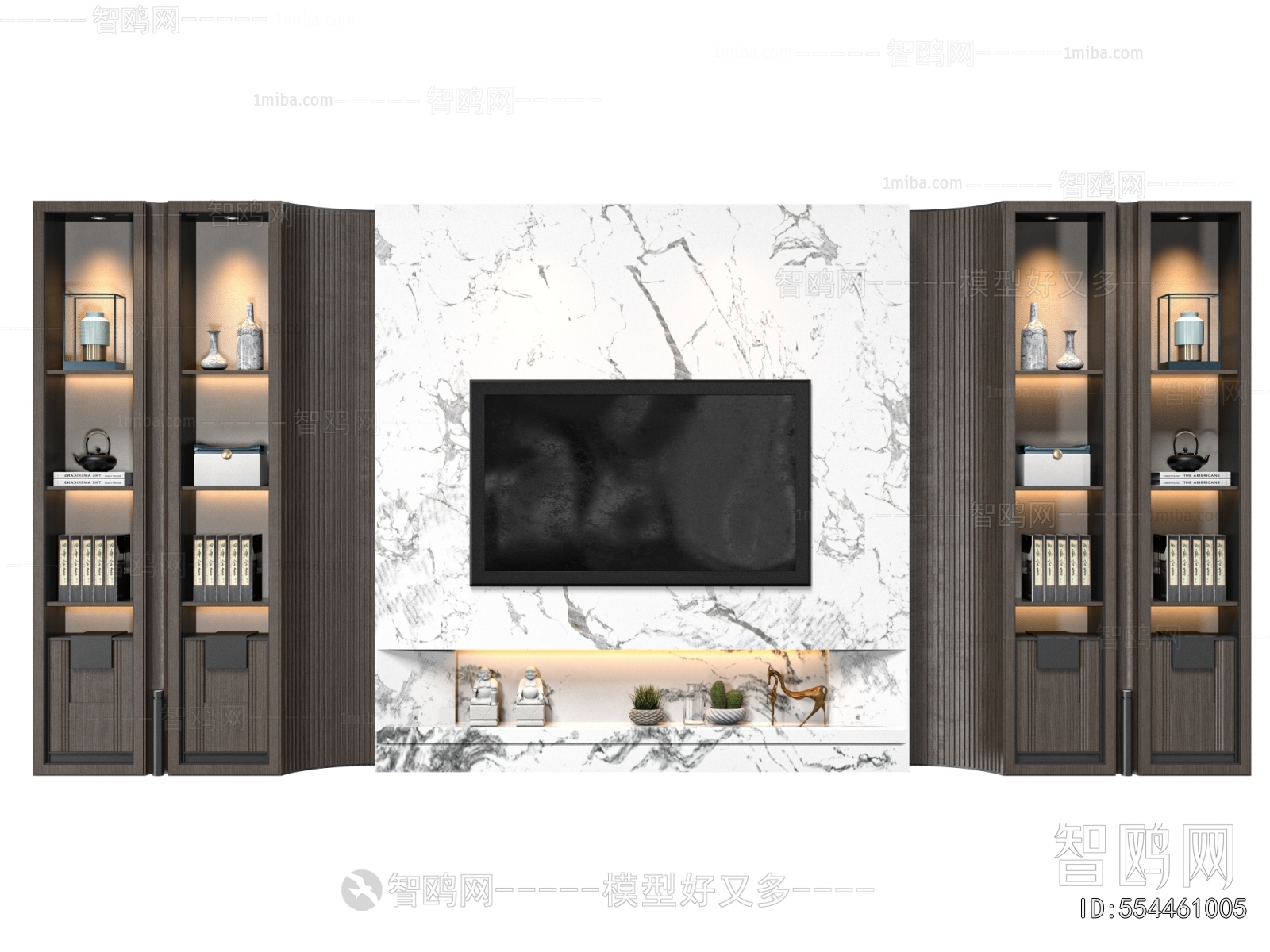 New Chinese Style TV Wall