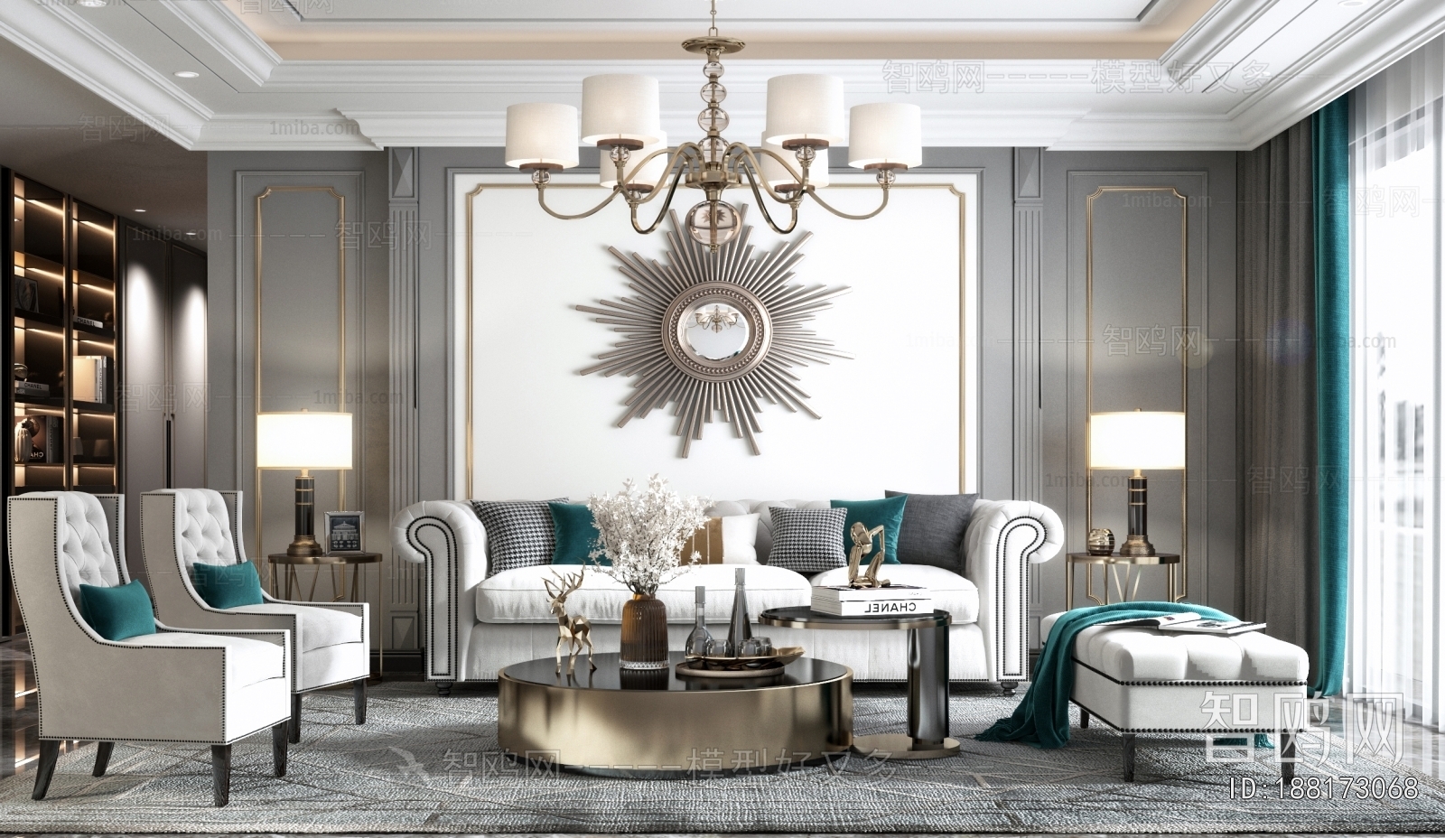 American Style A Living Room