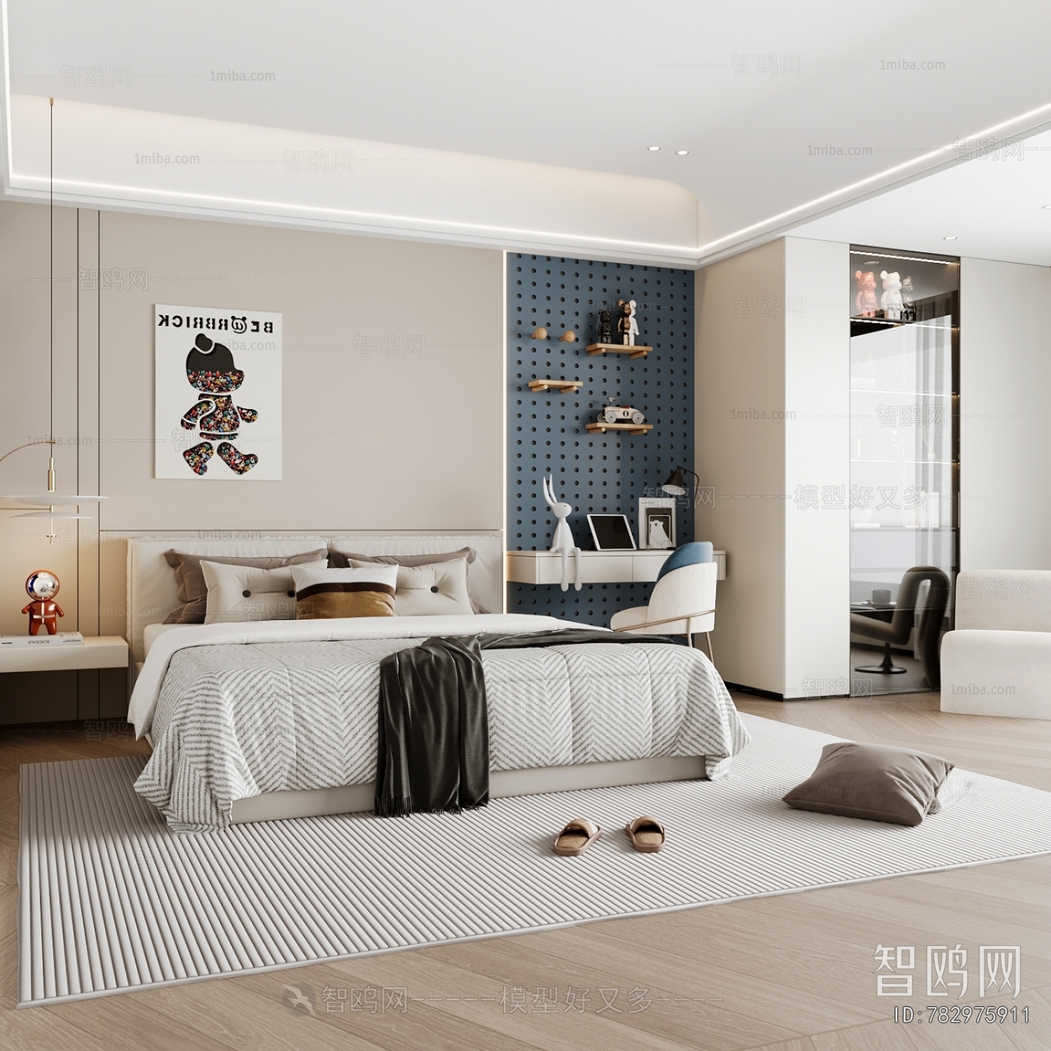 Modern Boy's Room And Son's Room