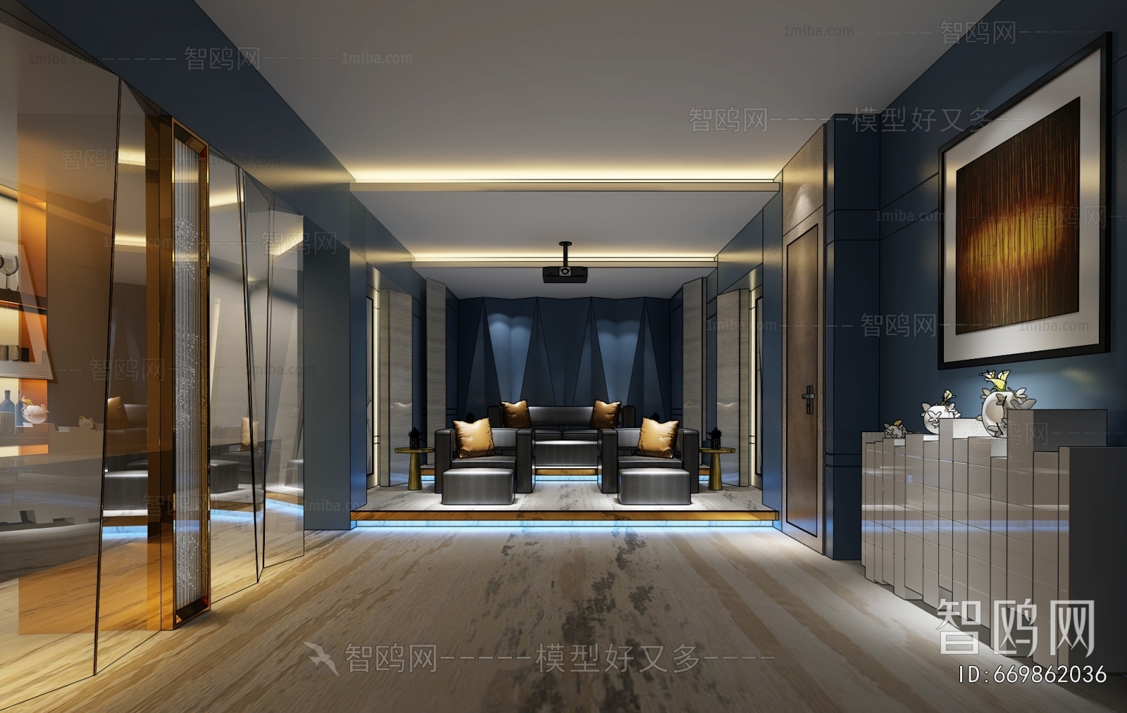 Modern Audiovisual Room