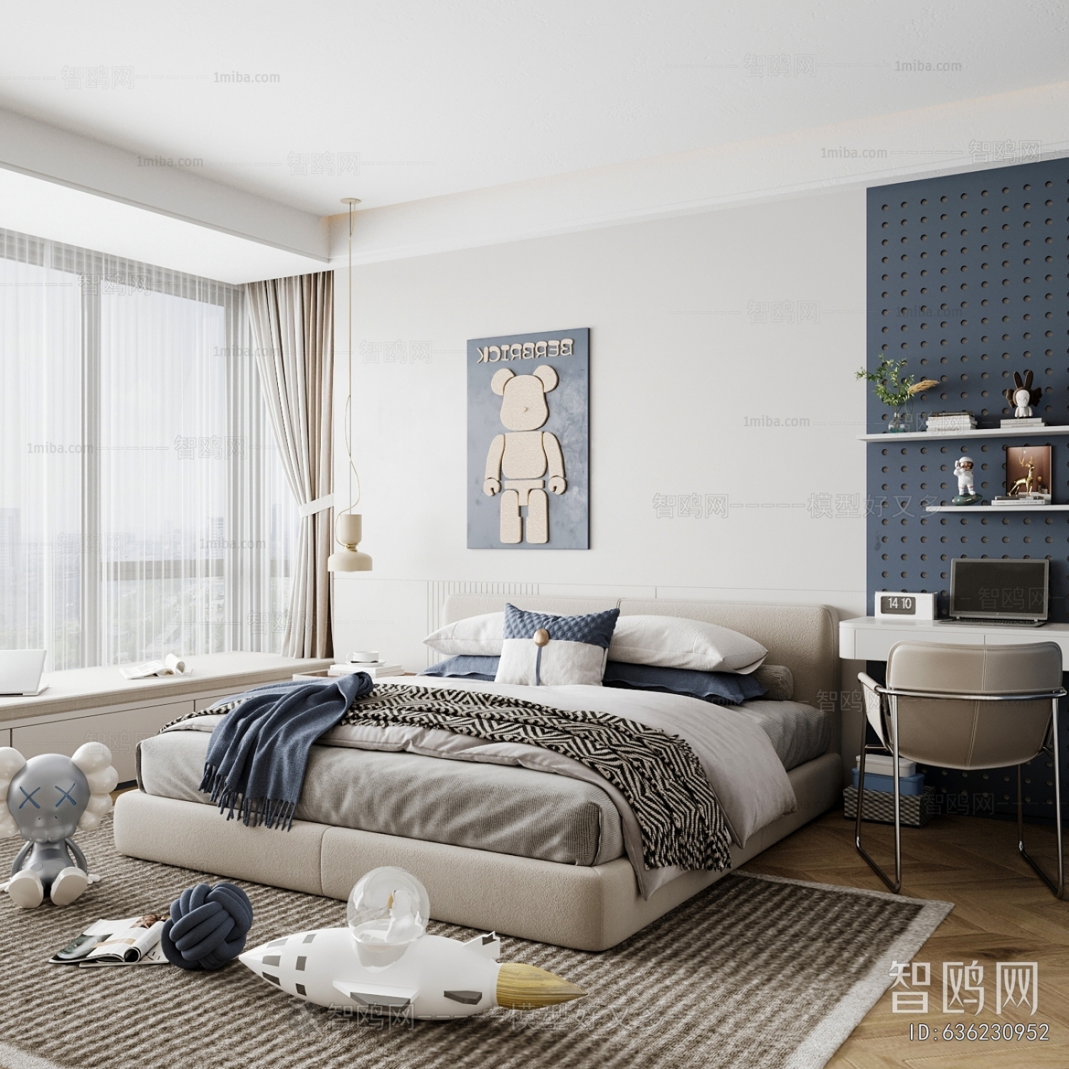 Modern Boy's Room And Son's Room