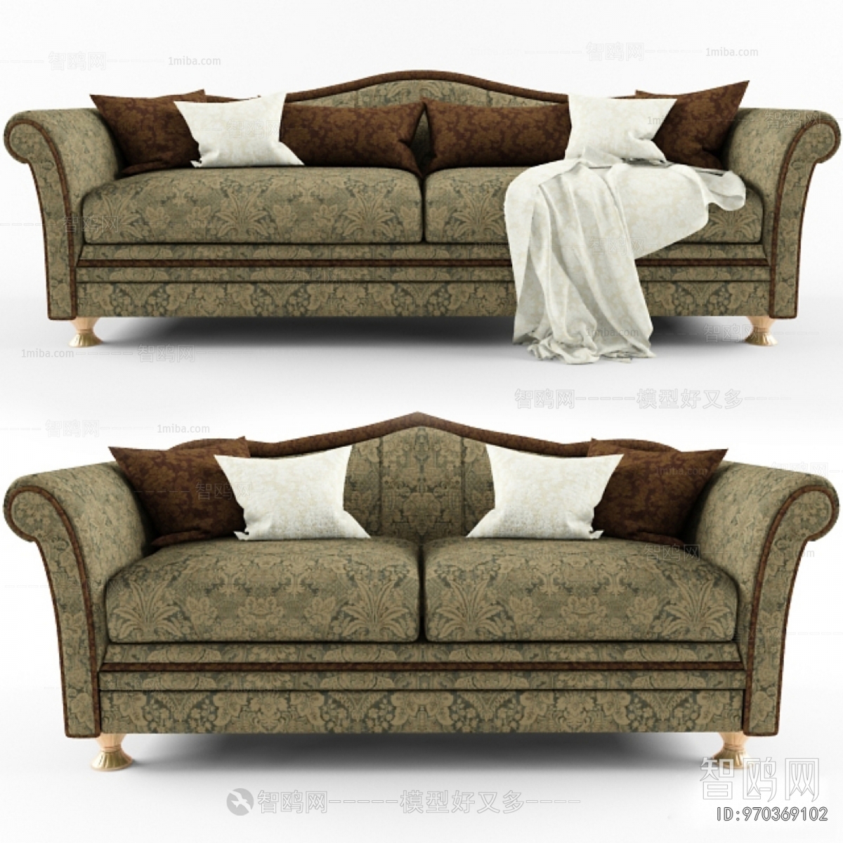 Simple European Style A Sofa For Two