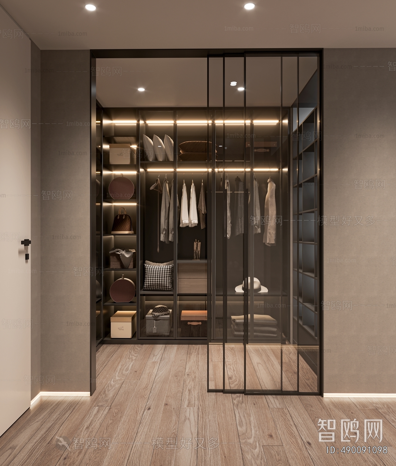 Modern Clothes Storage Area