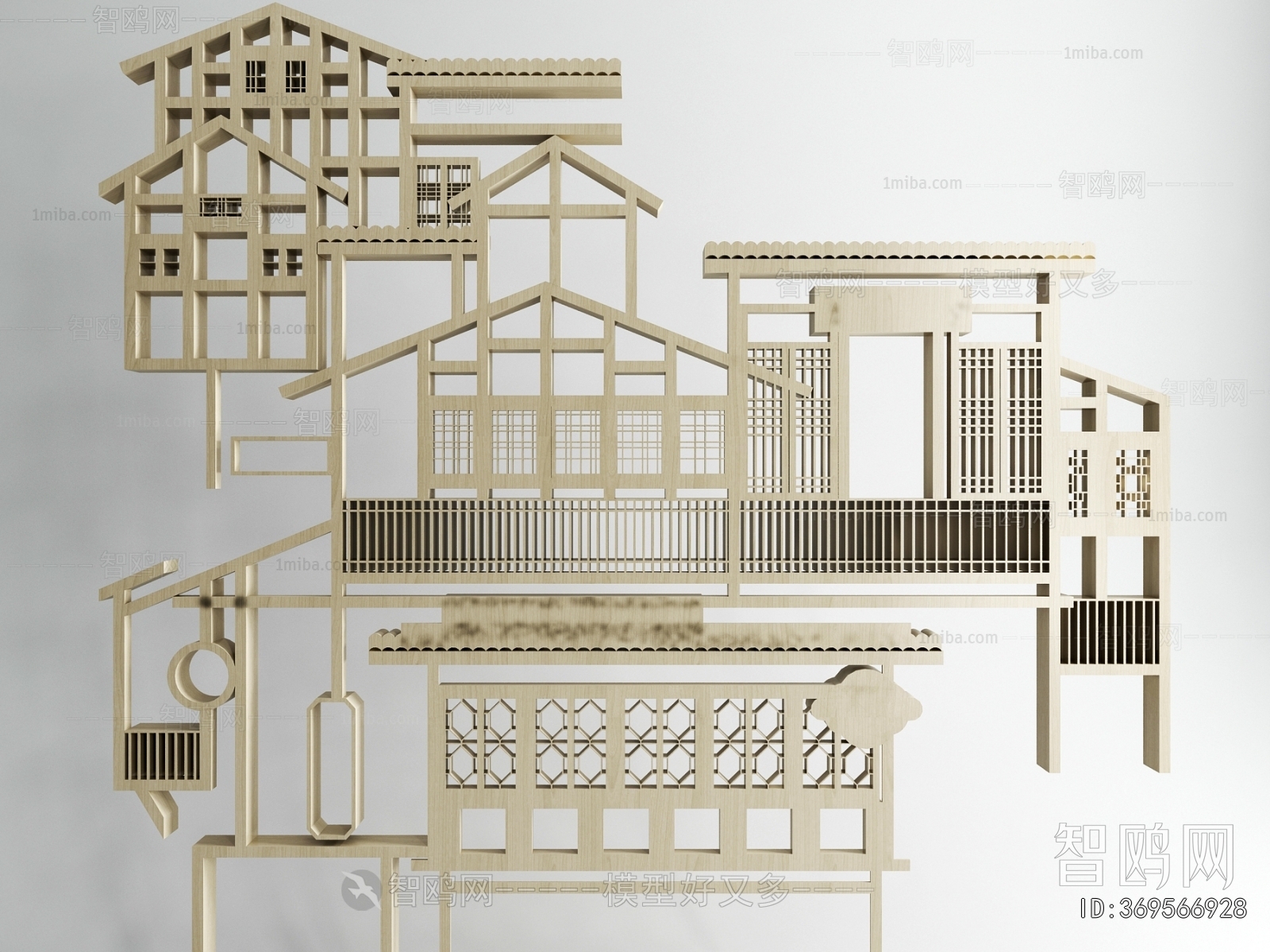 Chinese Style Building Component