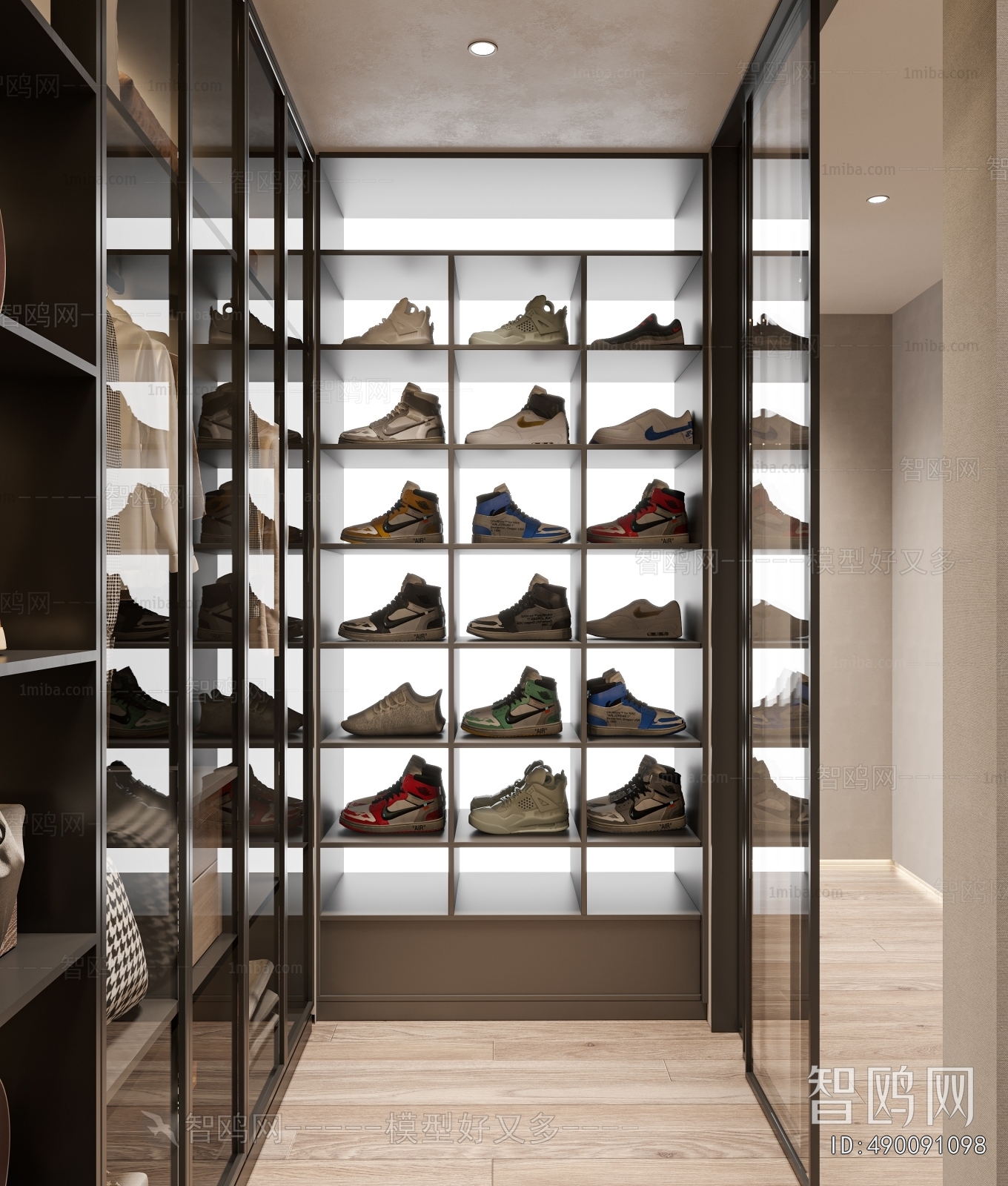 Modern Clothes Storage Area