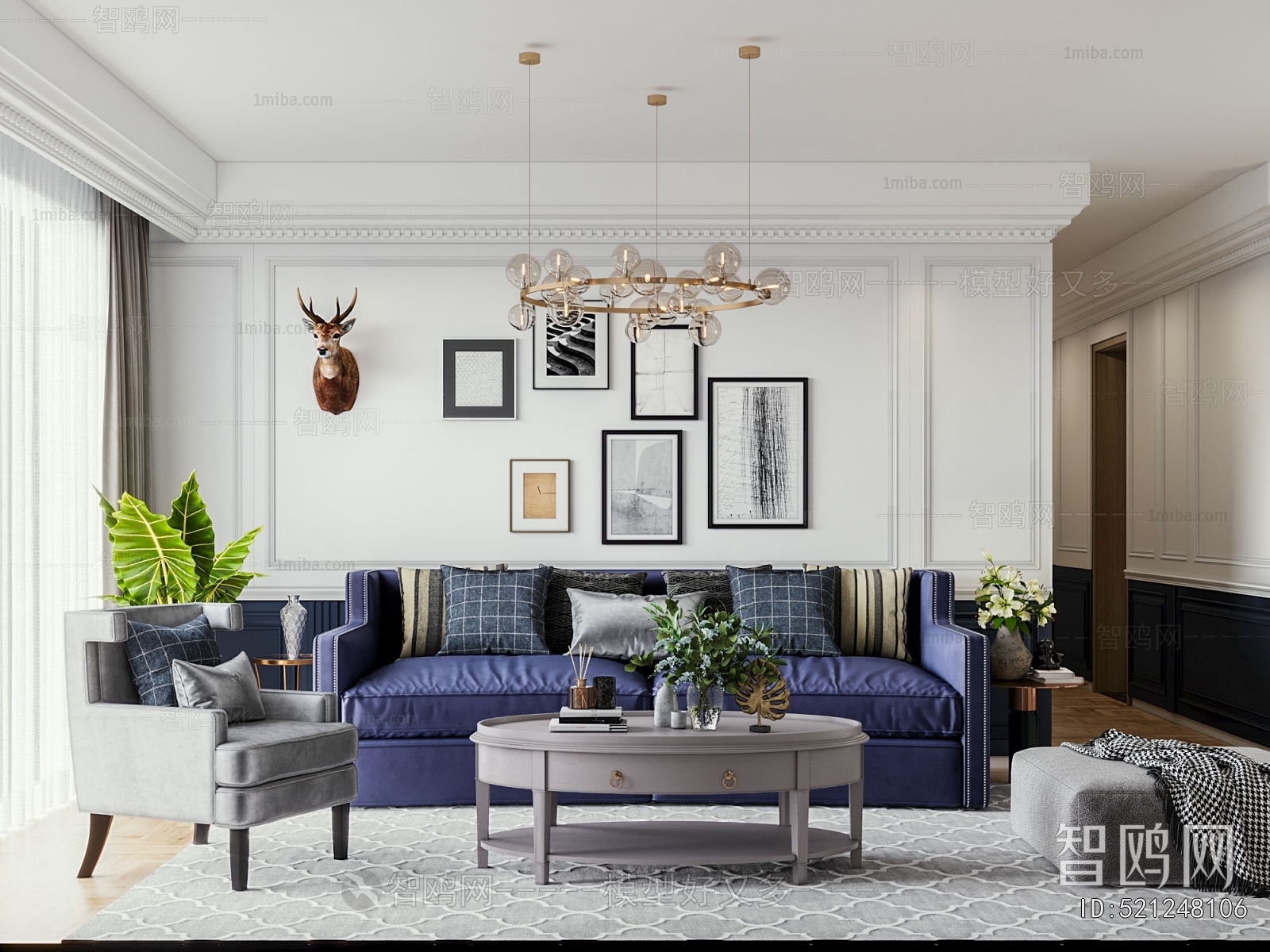 American Style A Living Room