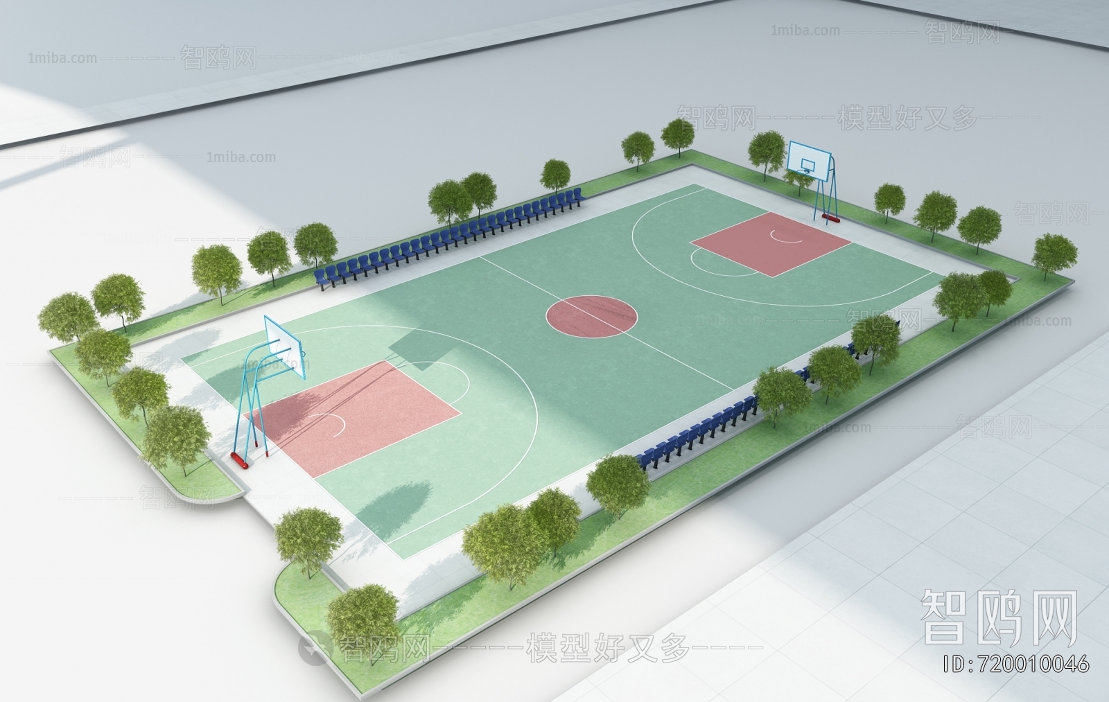 Modern Basketball Arena