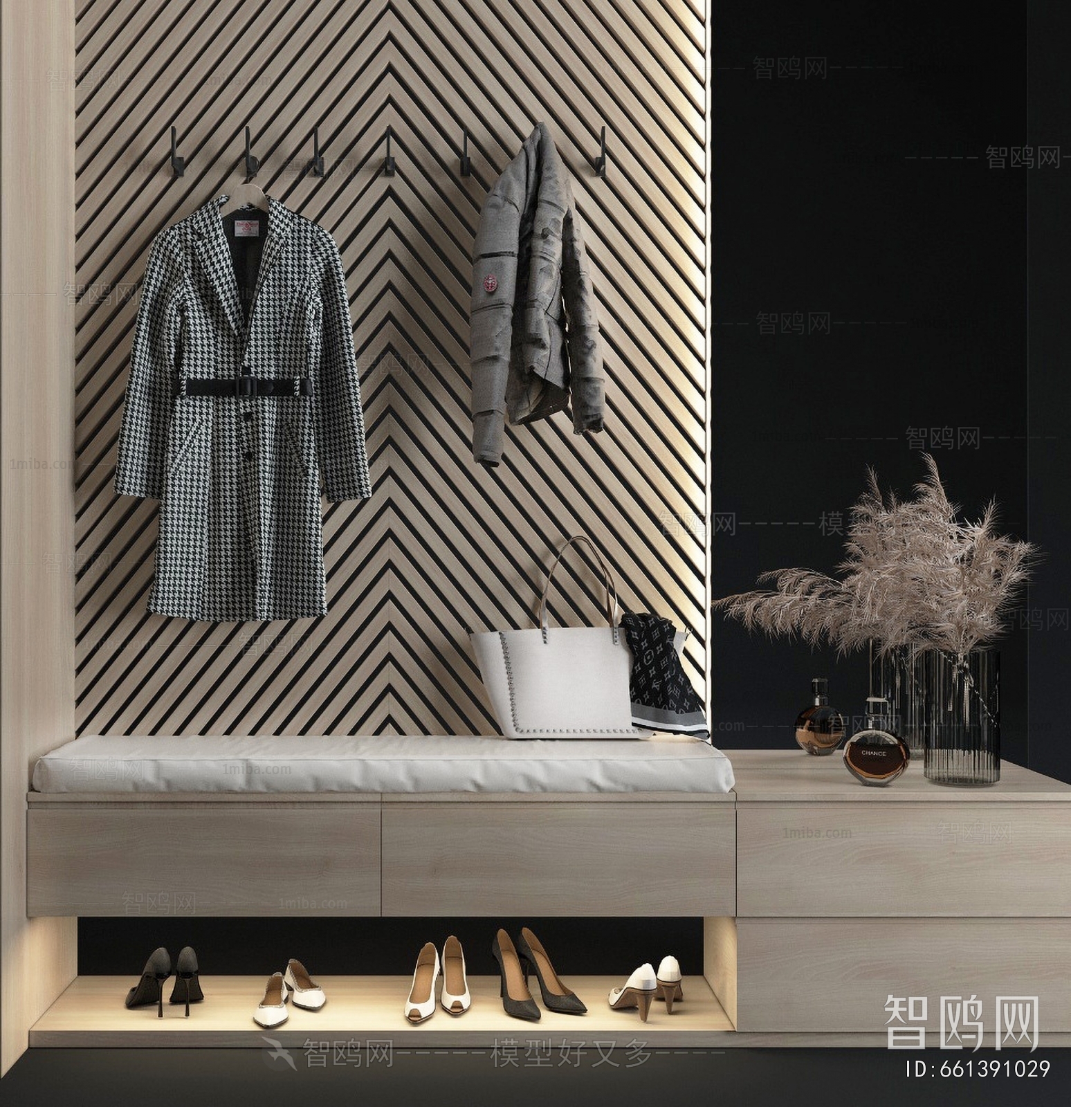 Modern Stool For Changing Shoes