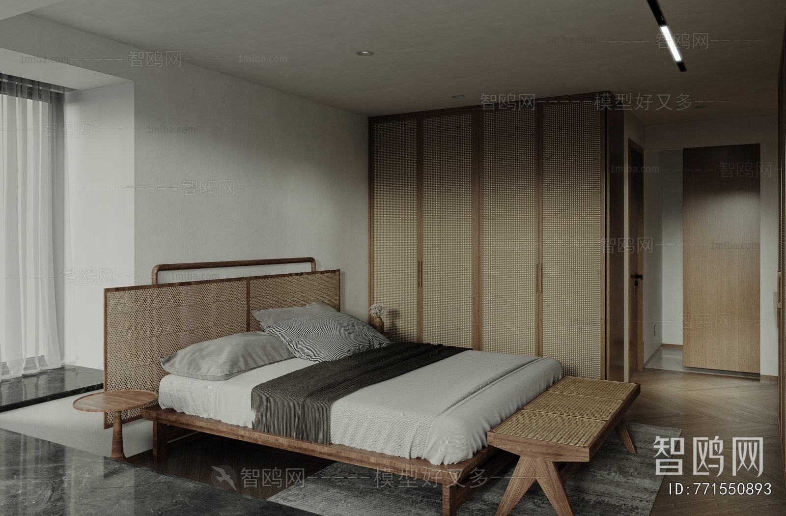 Wabi-sabi Style Bedroom