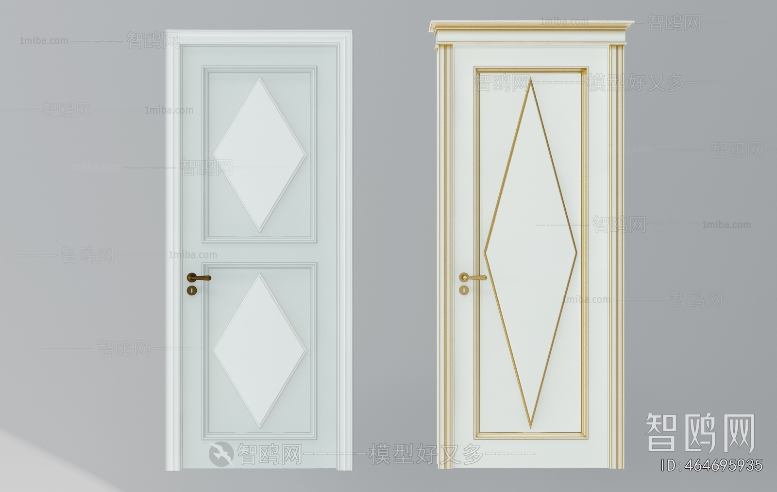 Simple European Style Single Door