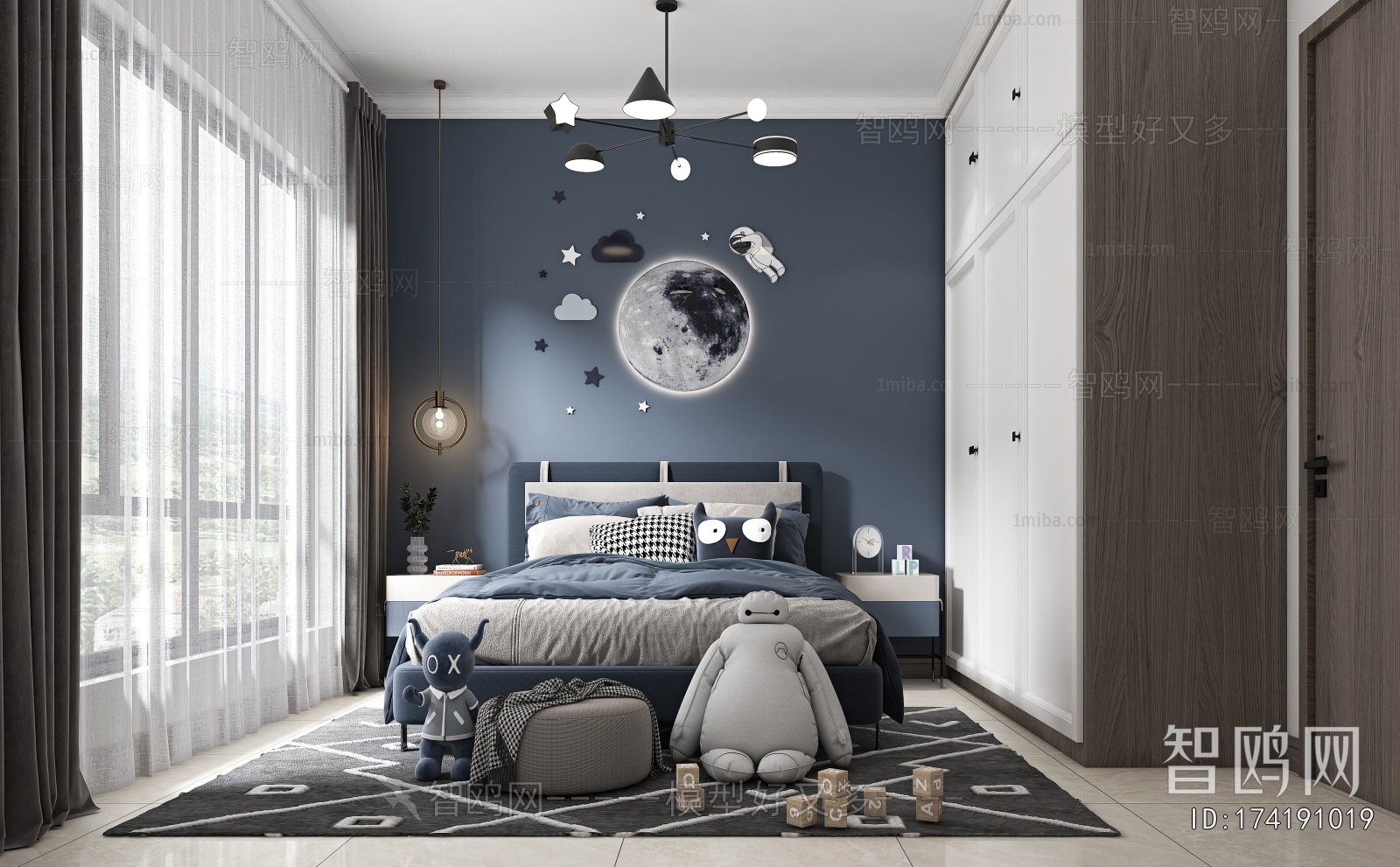 Modern Boy's Room And Son's Room