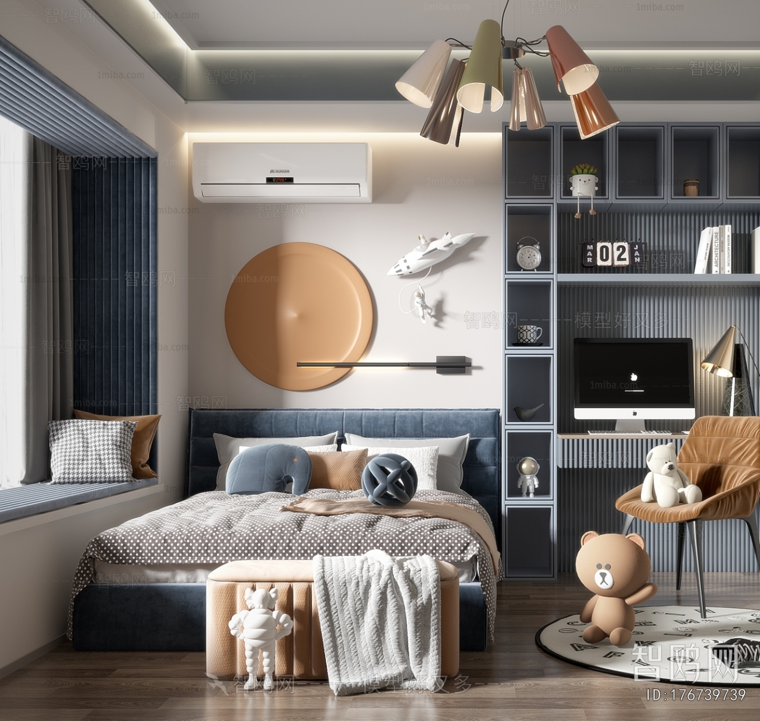 Modern Boy's Room And Son's Room