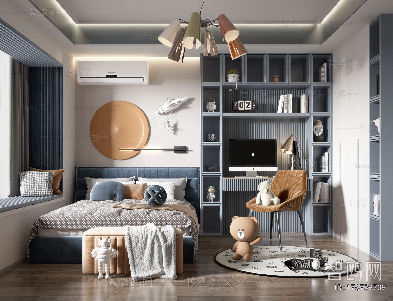 Modern Boy's Room And Son's Room