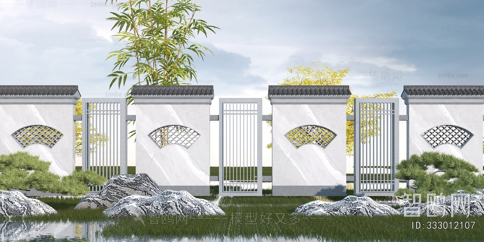 New Chinese Style Landscape Wall