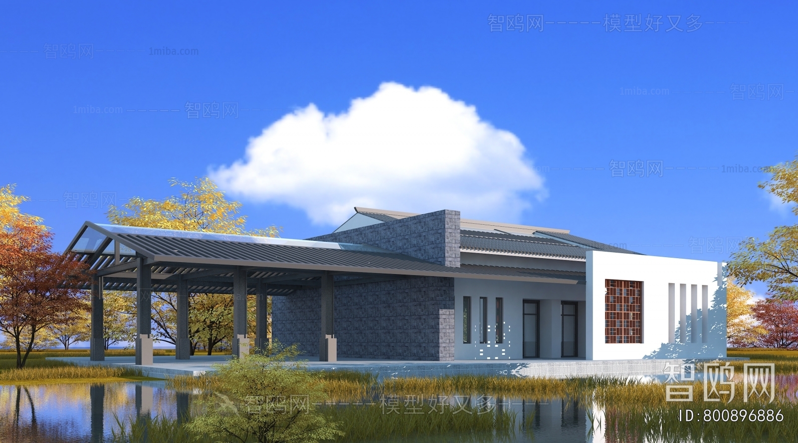 New Chinese Style Public Building