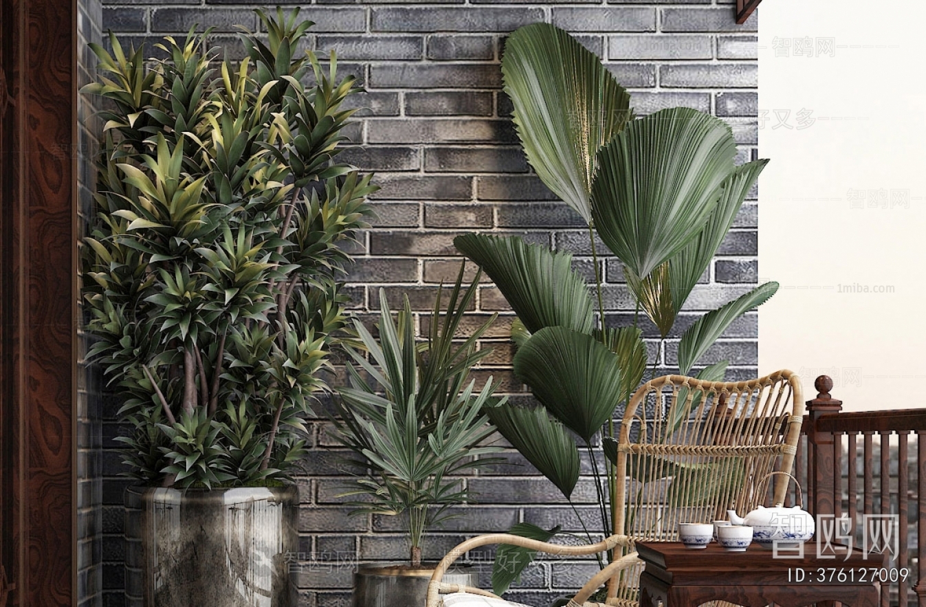 New Chinese Style Chinese Style Leisure Balcony