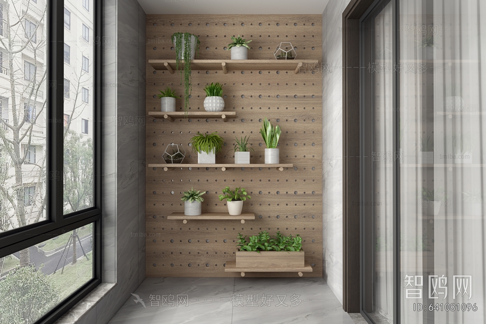 Modern Balcony Laundry Room