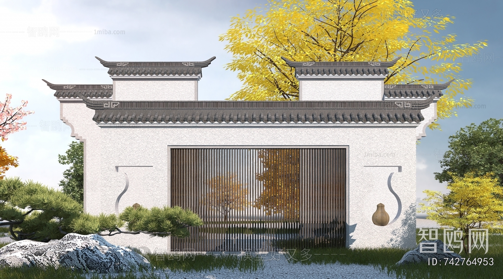 Chinese Style Landscape Wall