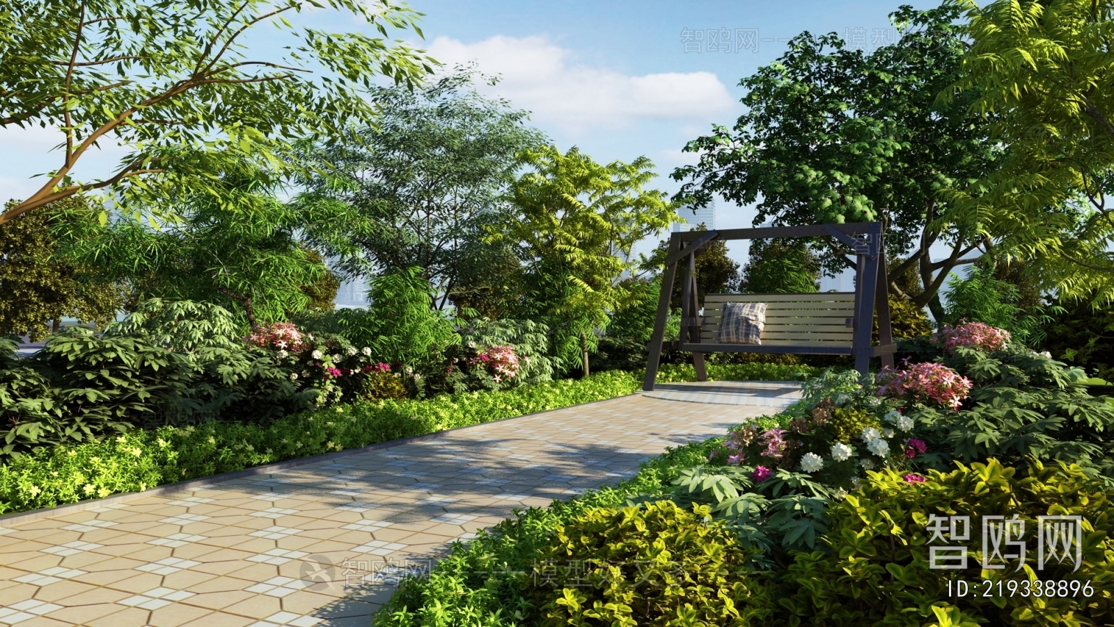 Modern Park Landscape