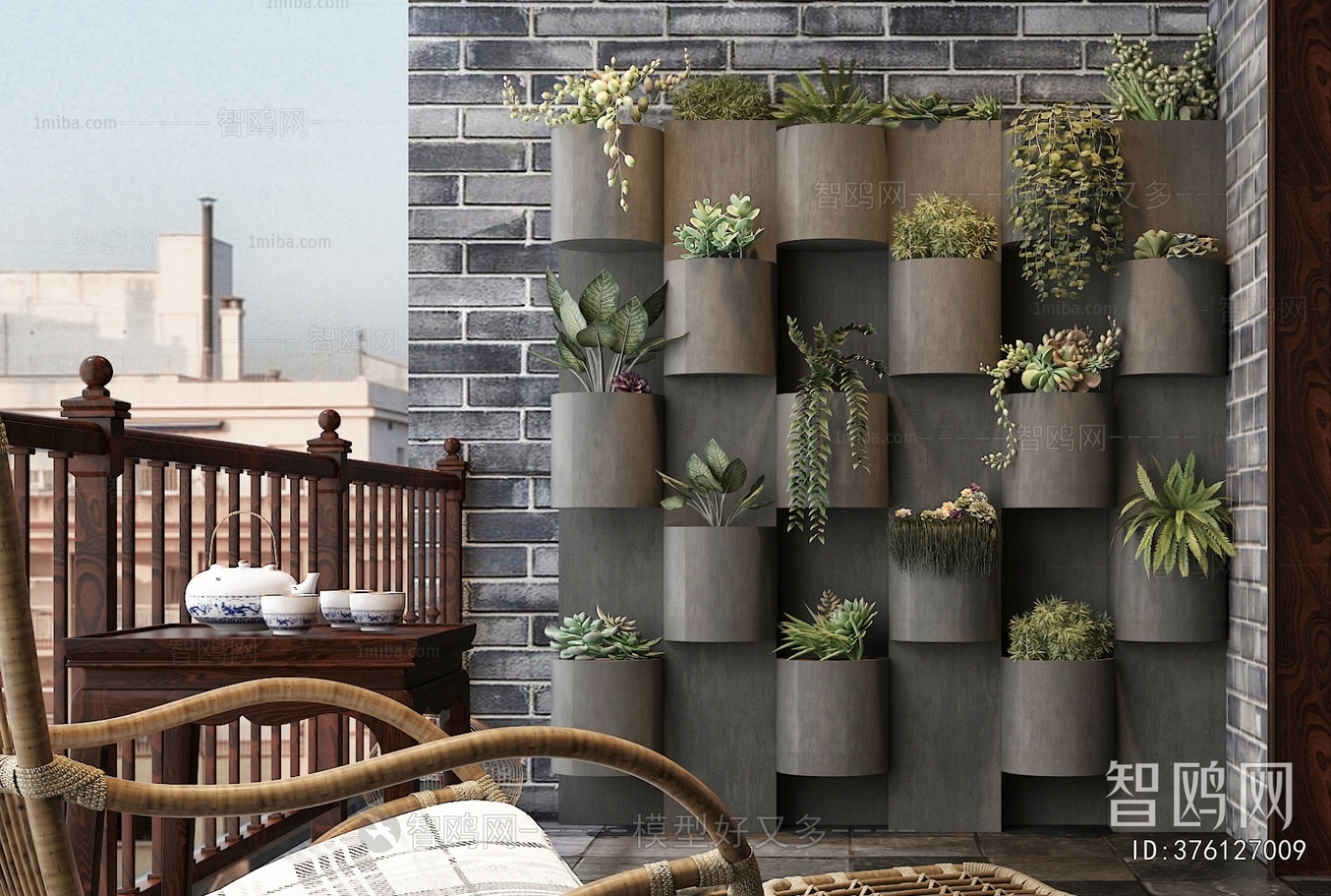 New Chinese Style Chinese Style Leisure Balcony