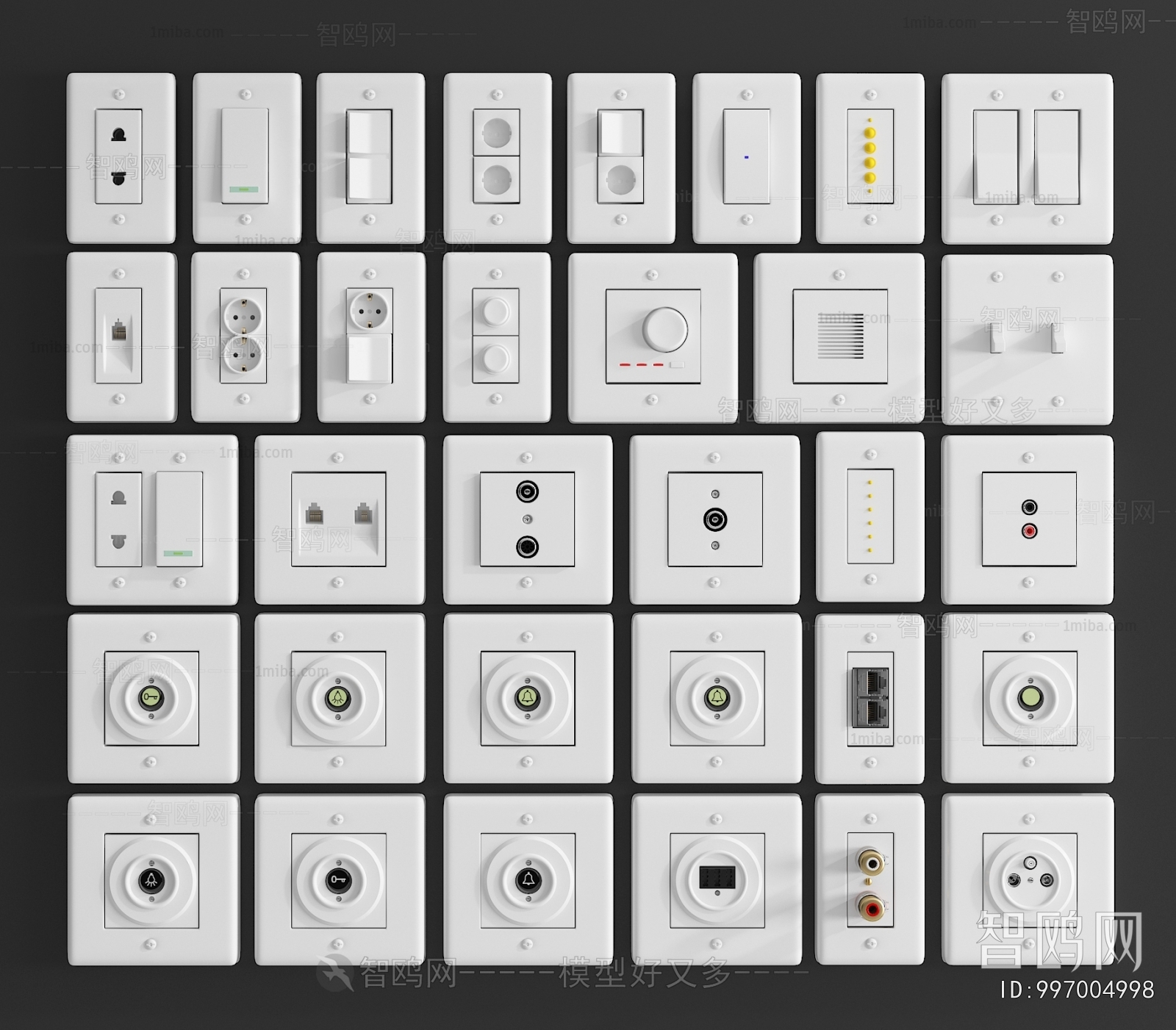 Modern Switch Socket Panel