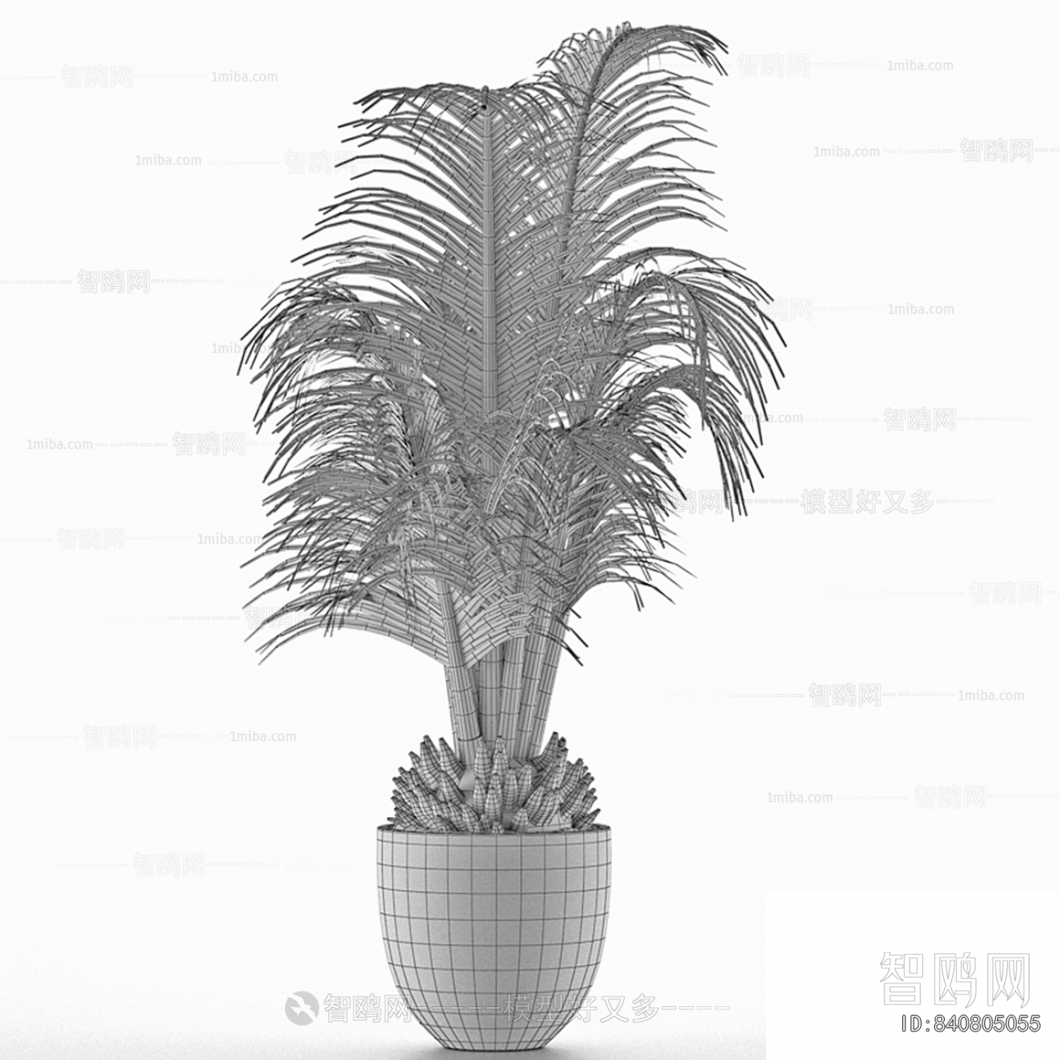 Modern Ground Green Plant Potted Plants