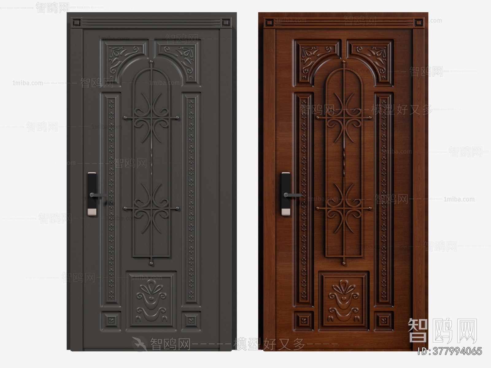 Simple European Style Entrance Door