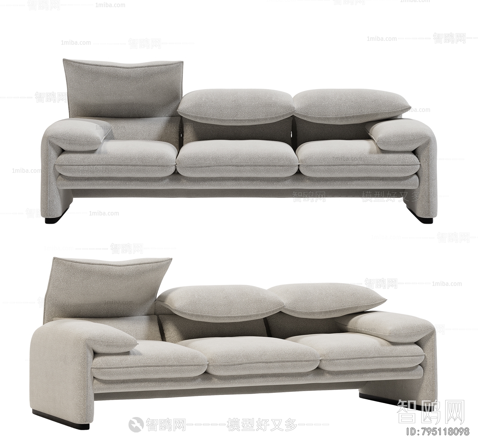 Modern Three-seat Sofa