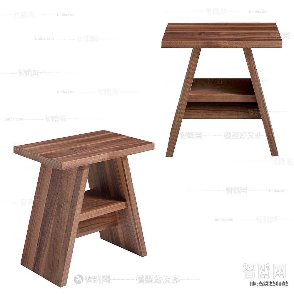 Modern Wooden Bench Or Stool