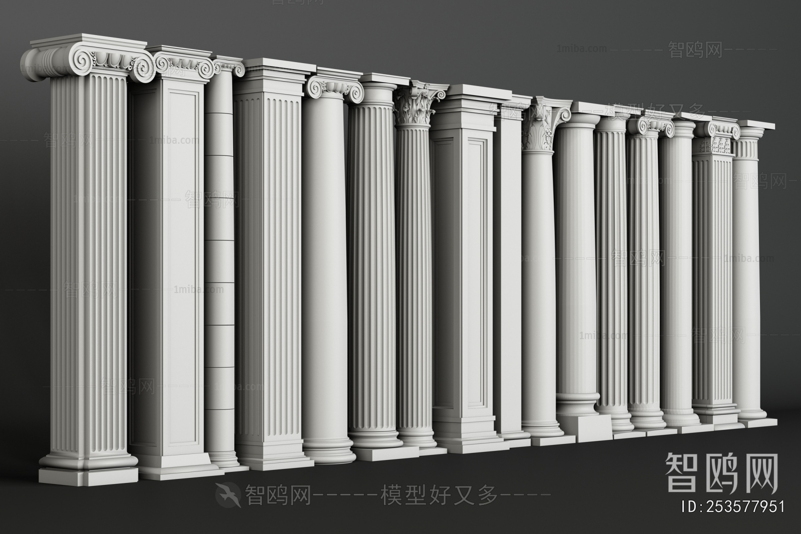 Simple European Style Column