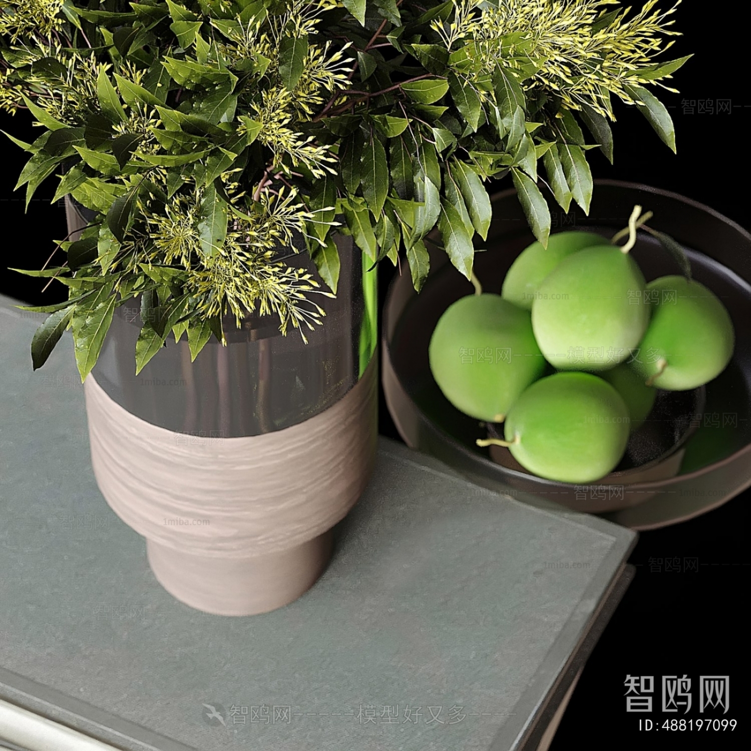 Modern Aquatic Green Plant