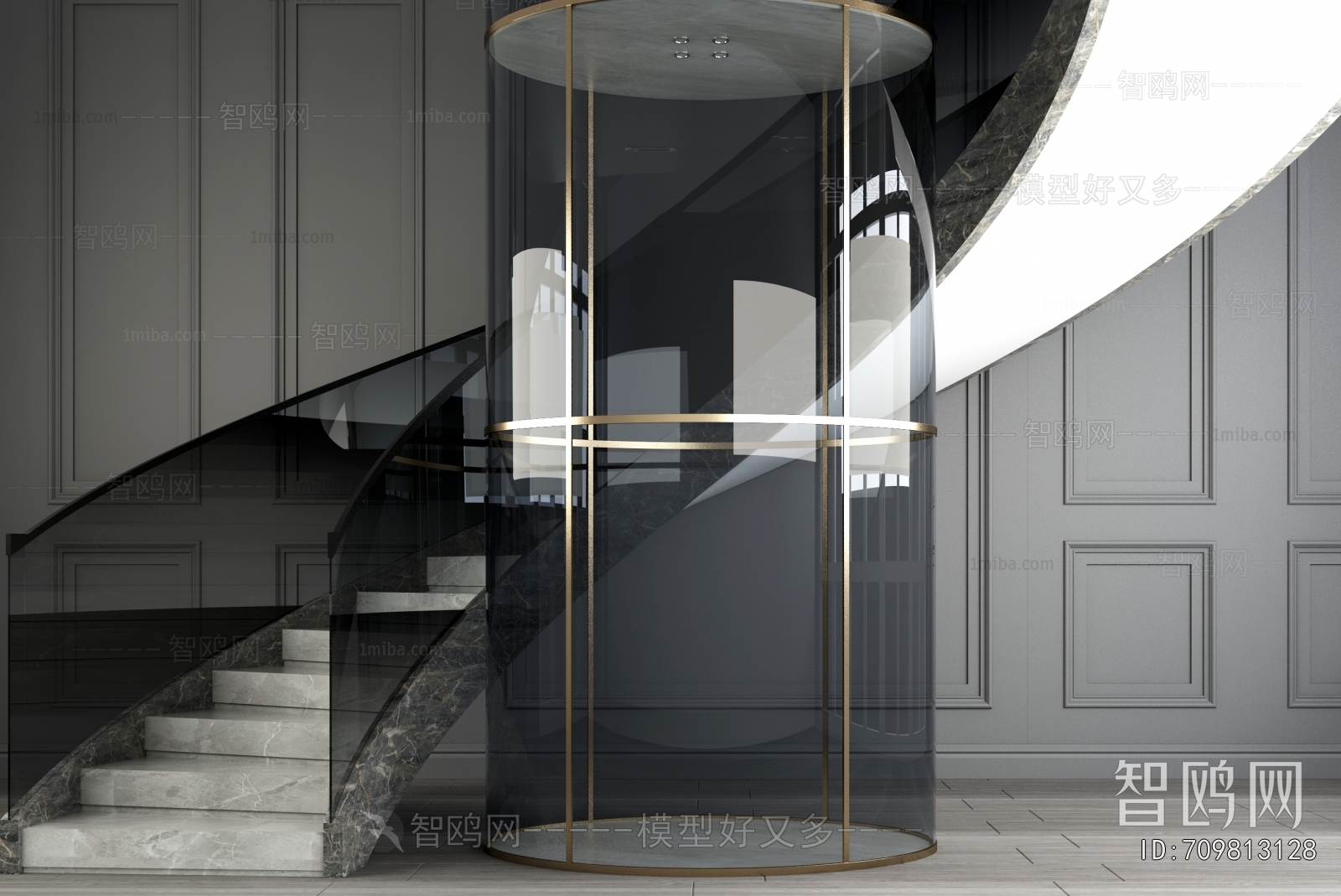 Modern Rotating Staircase